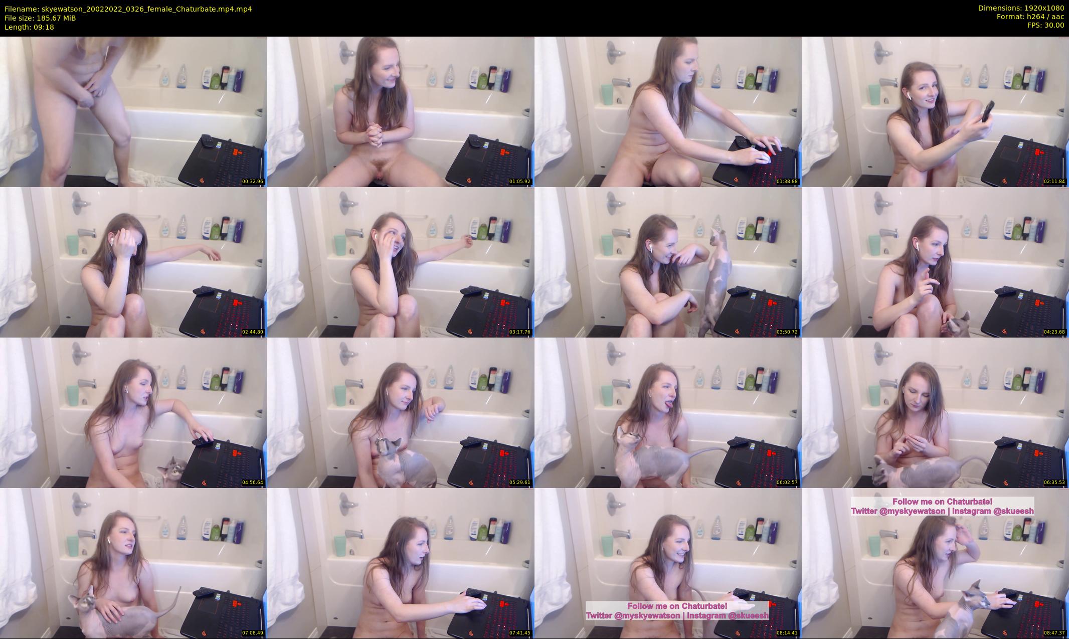 skyewatson — 10 minute Chaturbate female cam show recording, 1080p, Feb 20, 2022