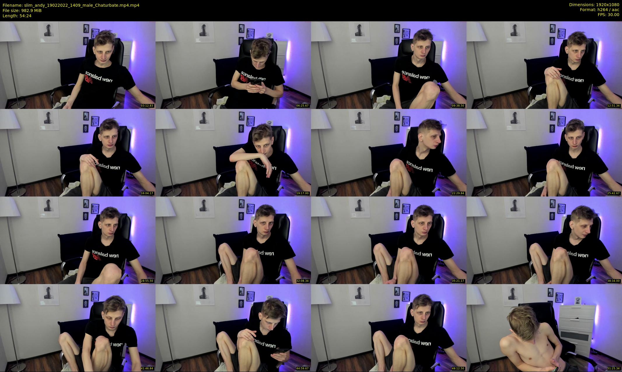 slim_andy — 55 minute Chaturbate male cam show recording, 1080p, Feb 19, 2022