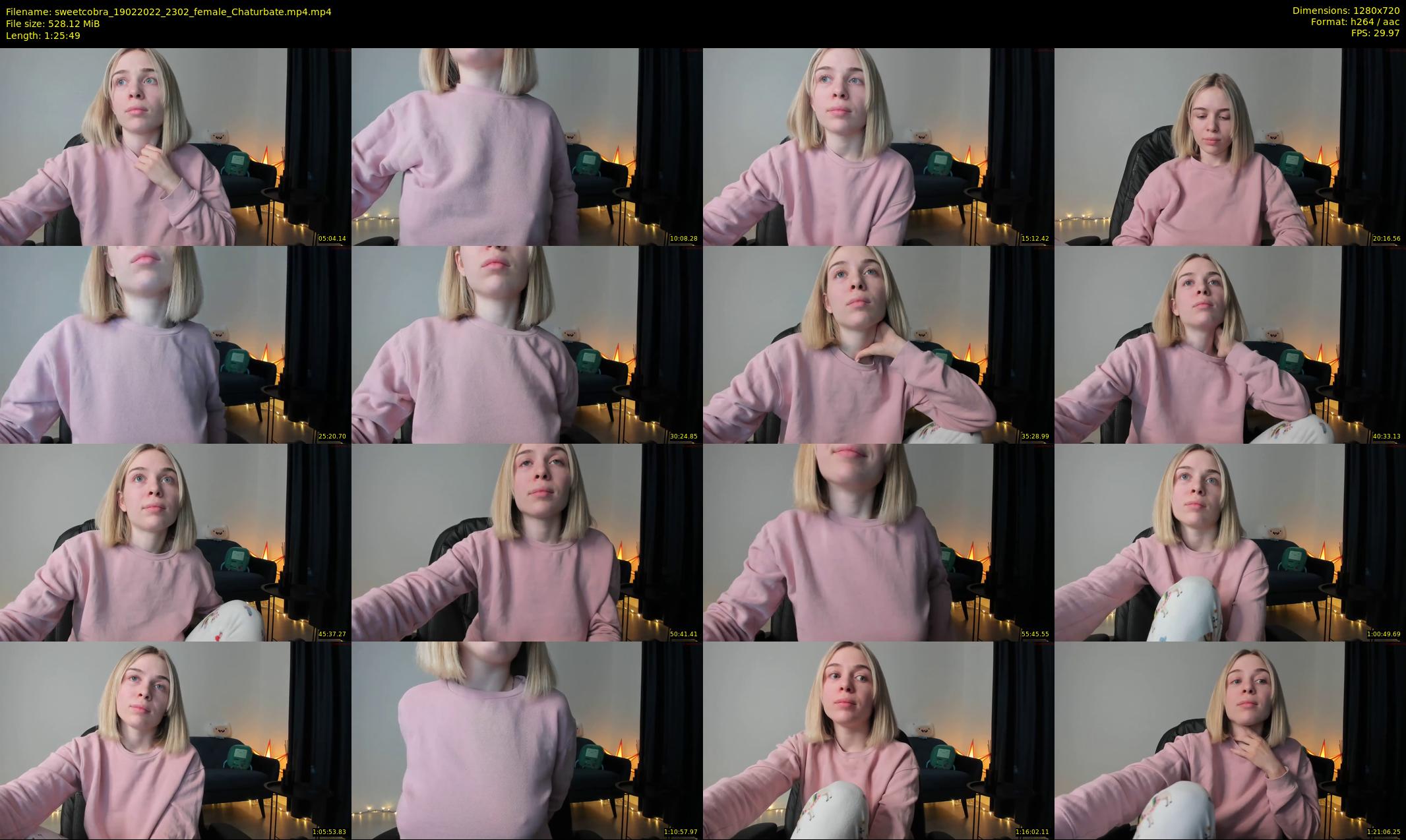 sweetcobra — 86 minute Chaturbate female cam show recording, 720p, Feb 19, 2022