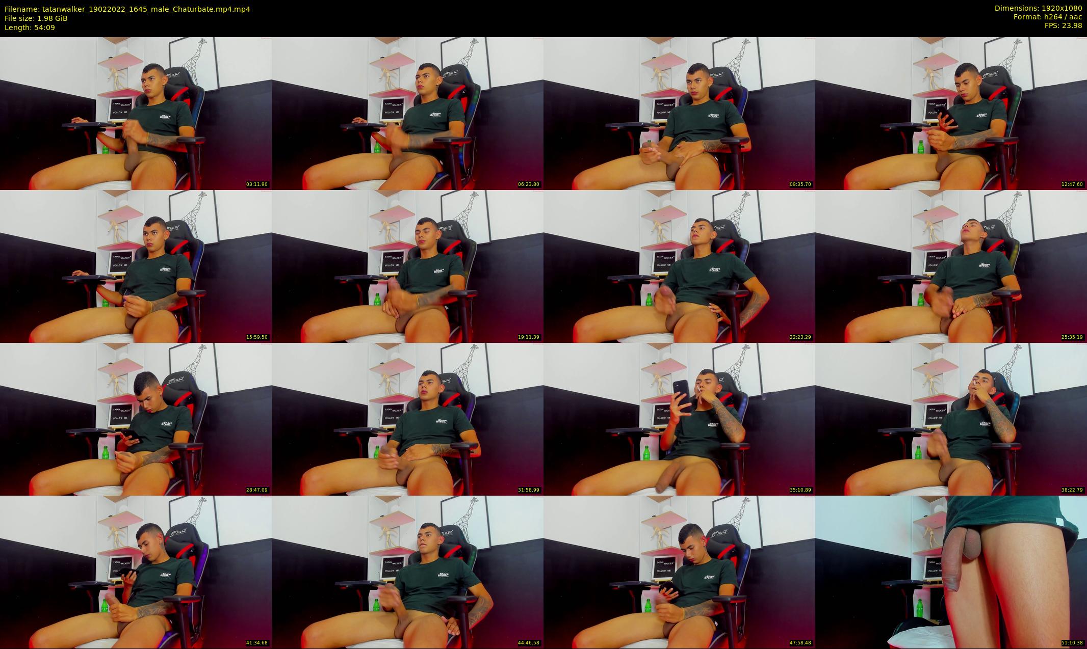 tatanwalker — 55 minute Chaturbate male cam show recording, 1080p, Feb 19, 2022
