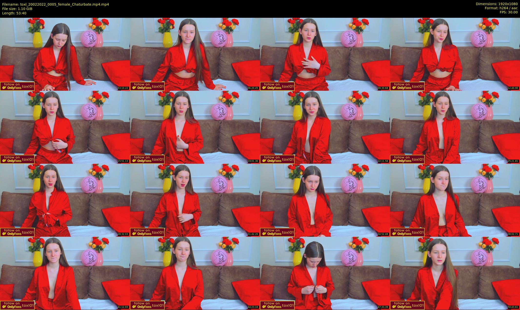 toxl — 54 minute Chaturbate female cam show recording, 1080p, Feb 20, 2022