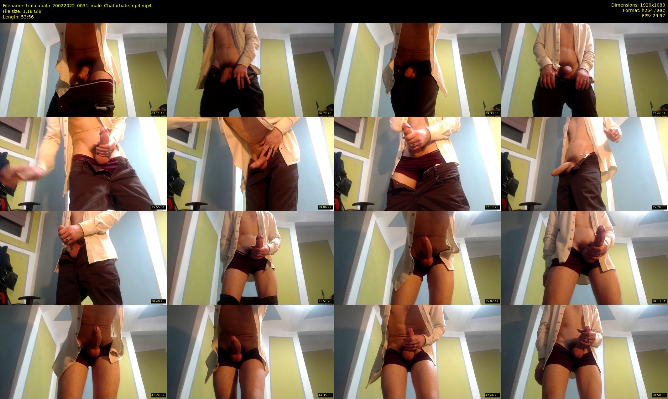 tralalabala — 54 minute Chaturbate male cam show recording, 1080p, Feb 20, 2022