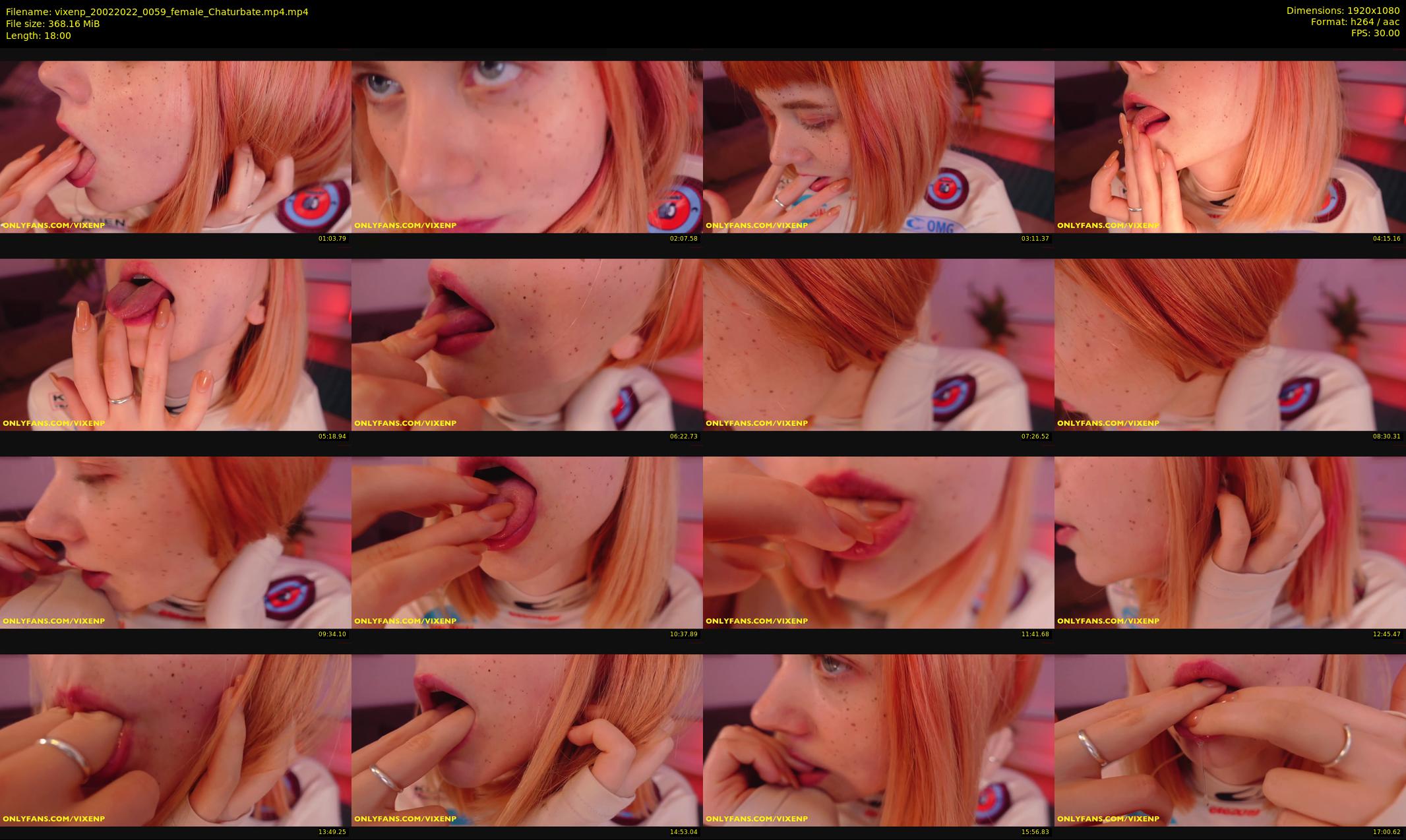 vixenp — 18 minute Chaturbate female cam show recording, 1080p, Feb 20, 2022