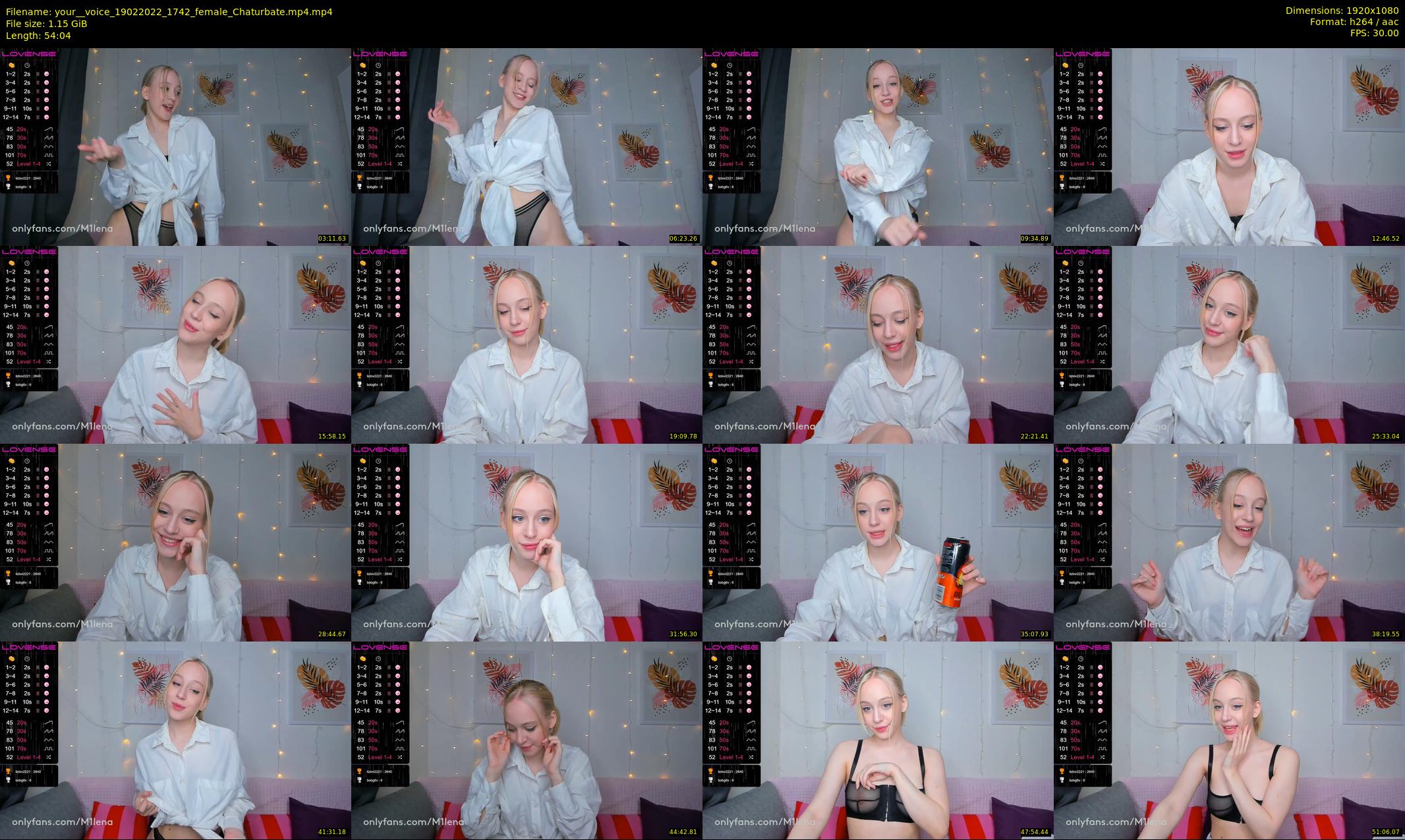 your__voice — 55 minute Chaturbate female cam show recording, 1080p, Feb 19, 2022