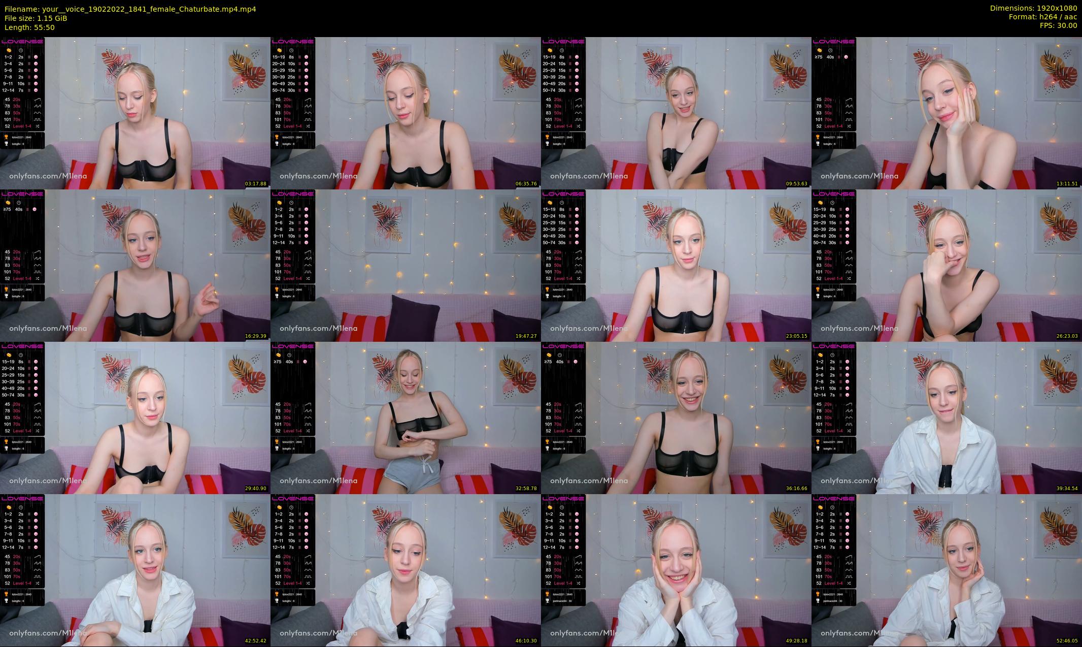 your__voice — 56 minute Chaturbate female cam show recording, 1080p, Feb 19, 2022