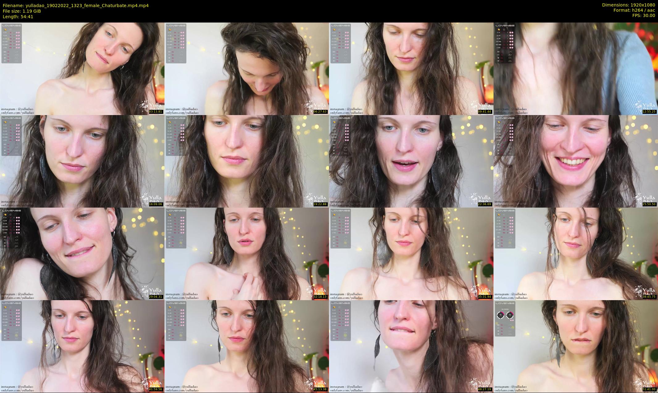 yulladao — 55 minute Chaturbate female cam show recording, 1080p, Feb 19, 2022