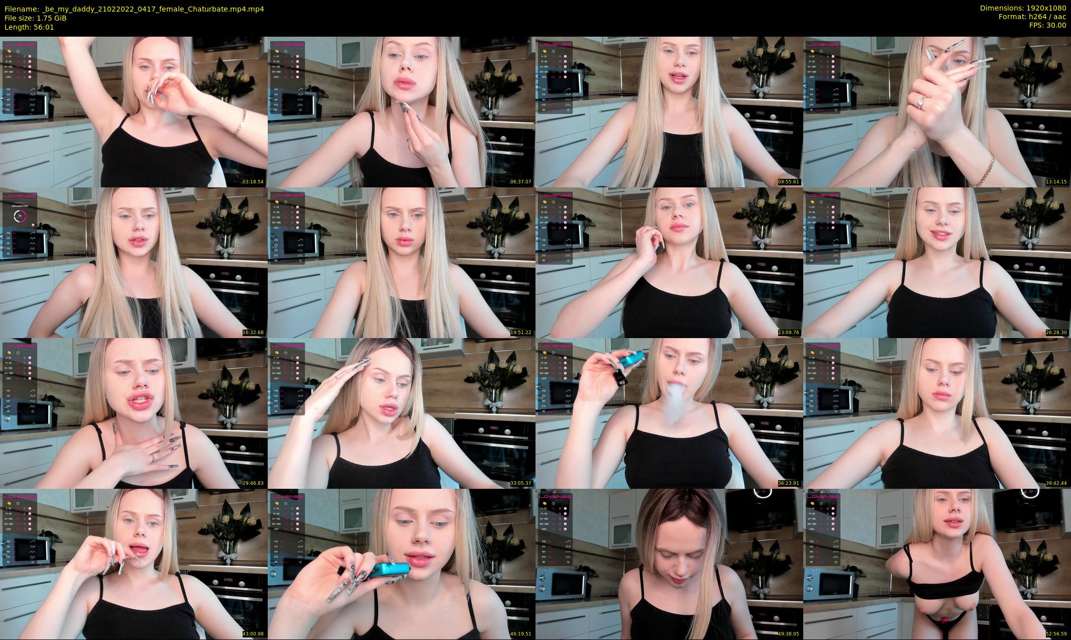 _be_my_daddy — 57 minute Chaturbate female cam show recording, 1080p, Feb 21, 2022