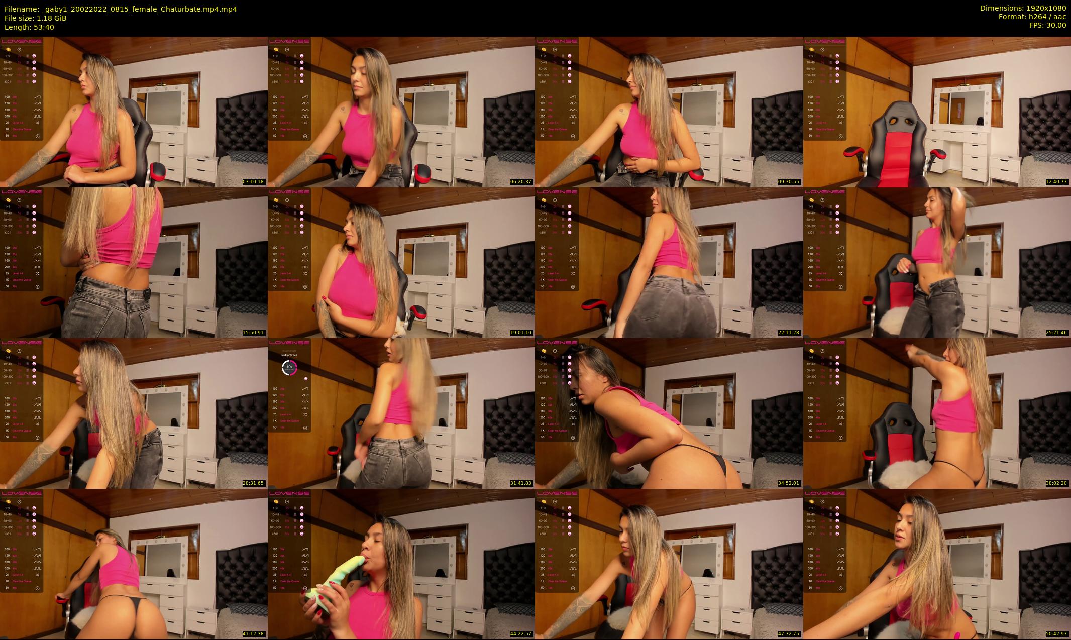 _gaby1 — 54 minute Chaturbate female cam show recording, 1080p, Feb 20, 2022