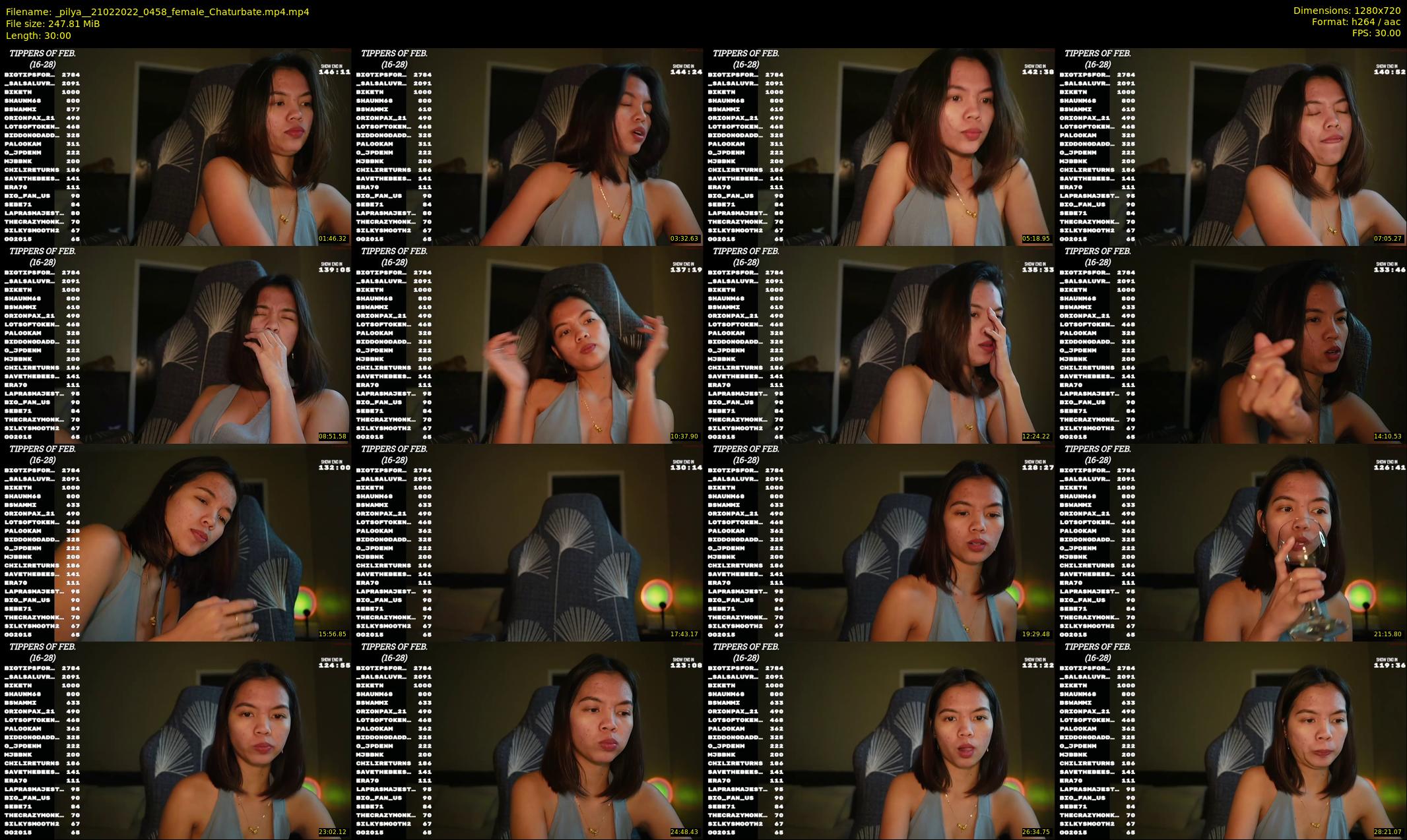 _pilya_ — 30 minute Chaturbate female cam show recording, 720p, Feb 21, 2022