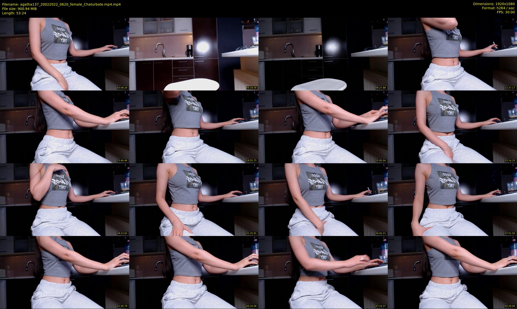 agatha137 — 54 minute Chaturbate female cam show recording, 1080p, Feb 20, 2022