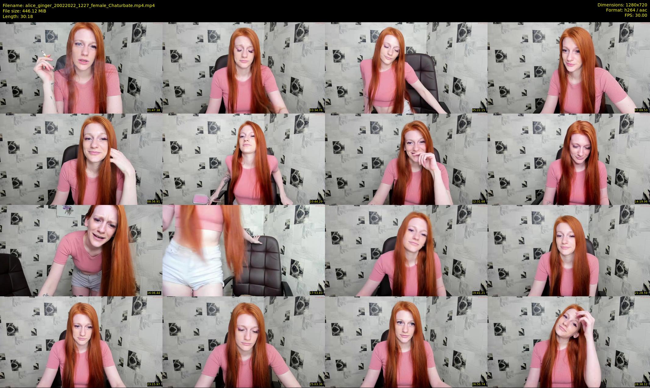 alice_ginger — 31 minute Chaturbate female cam show recording, 720p, Feb 20, 2022