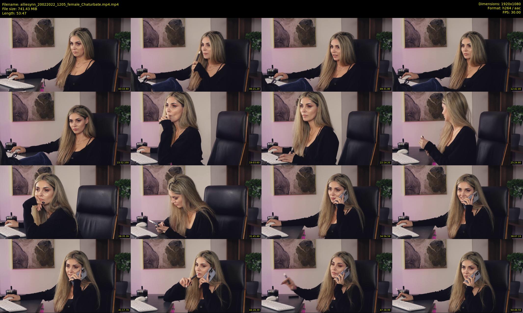 alliesynn — 54 minute Chaturbate female cam show recording, 1080p, Feb 20, 2022