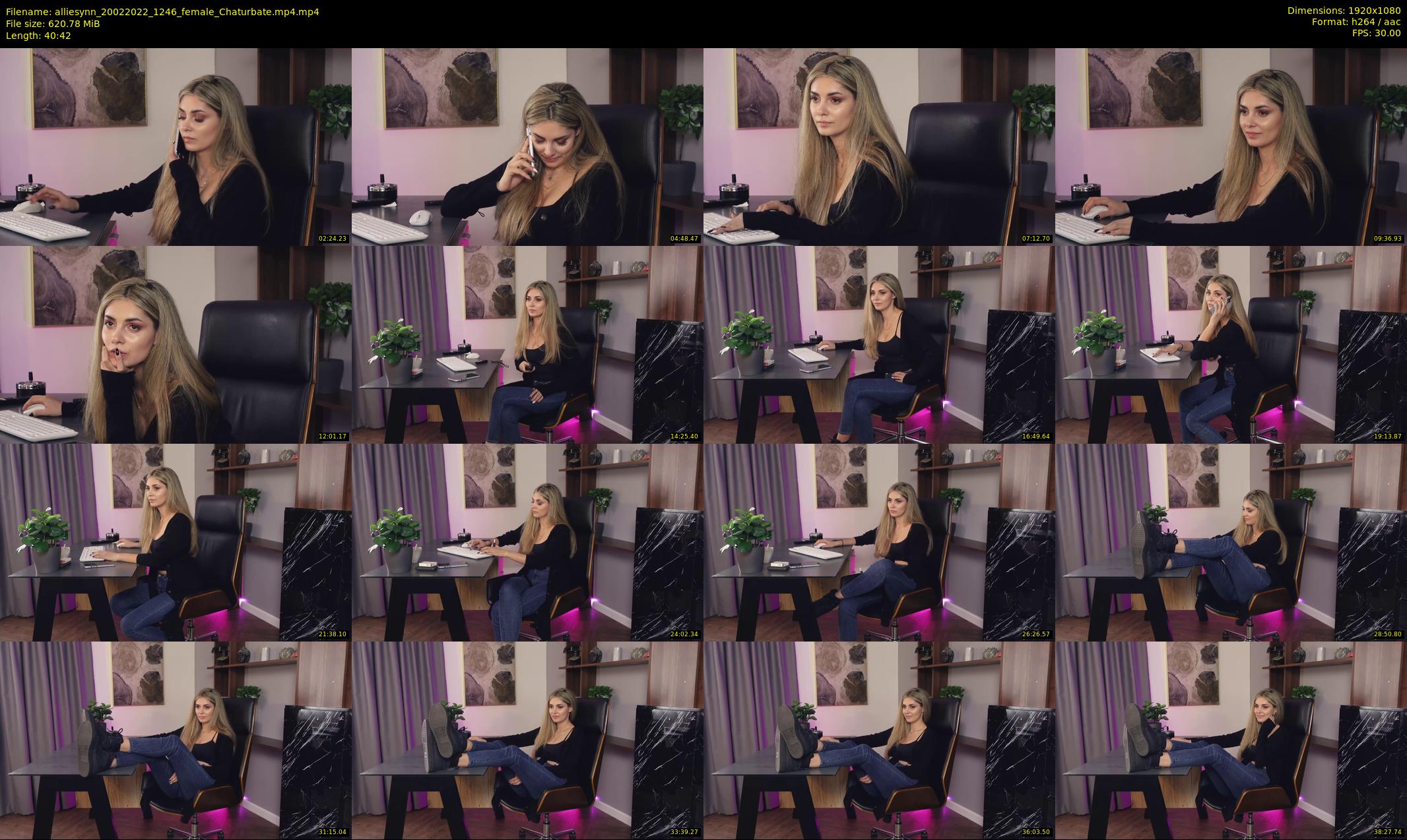 alliesynn — 41 minute Chaturbate female cam show recording, 1080p, Feb 20, 2022