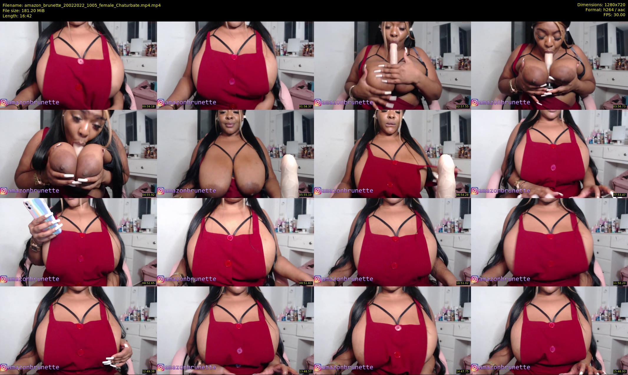 amazon_brunette — 17 minute Chaturbate female cam show recording, 720p, Feb 20, 2022
