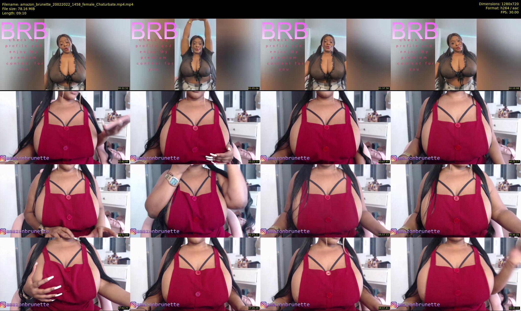 amazon_brunette — 10 minute Chaturbate female cam show recording, 720p, Feb 20, 2022