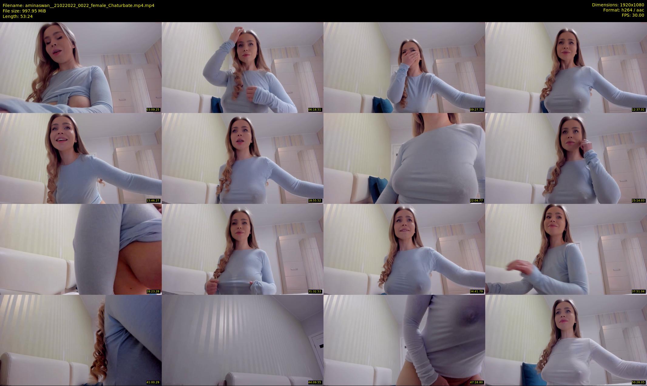 aminaswan_ — 54 minute Chaturbate female cam show recording, 1080p, Feb 21, 2022