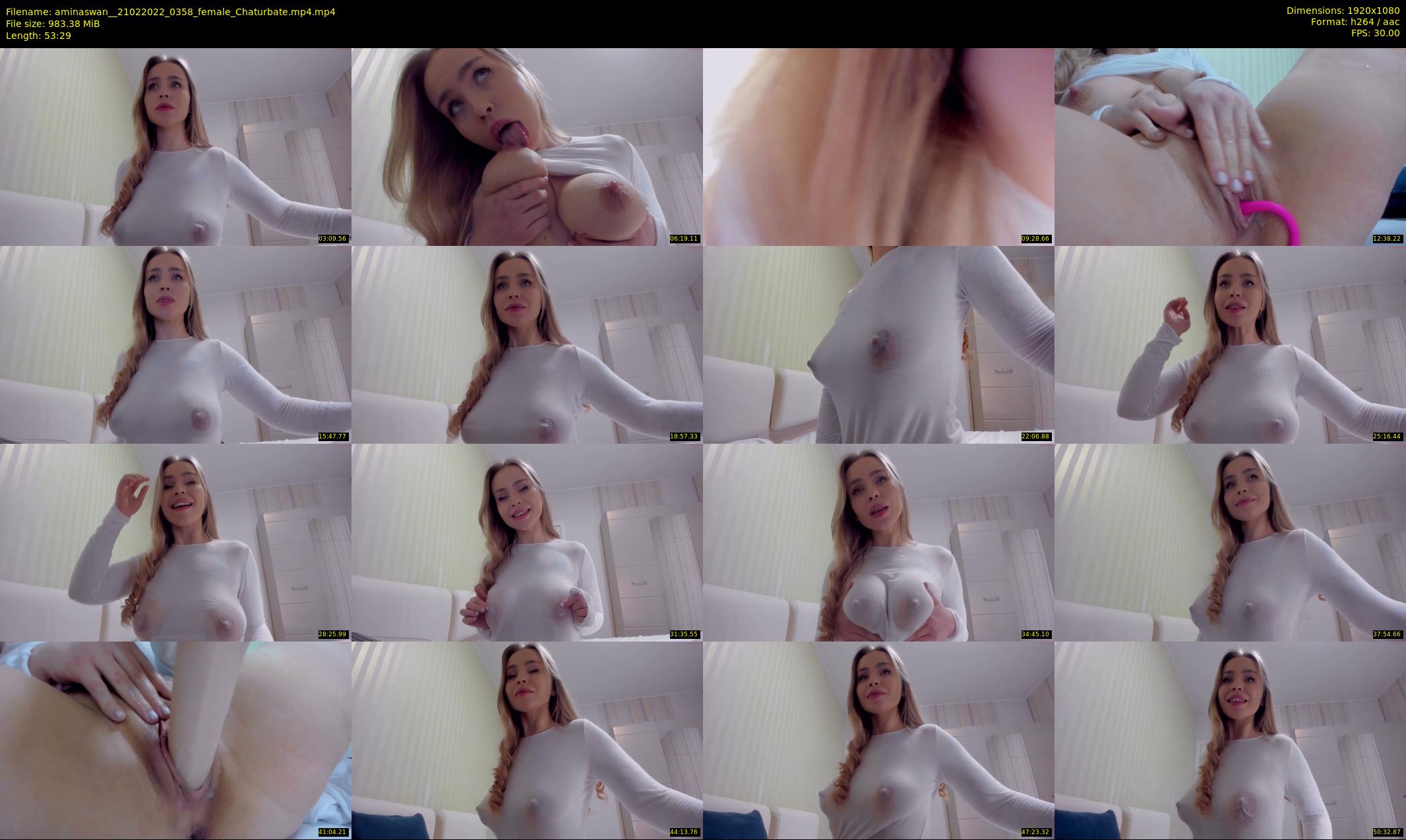aminaswan_ — 54 minute Chaturbate female cam show recording, 1080p, Feb 21, 2022