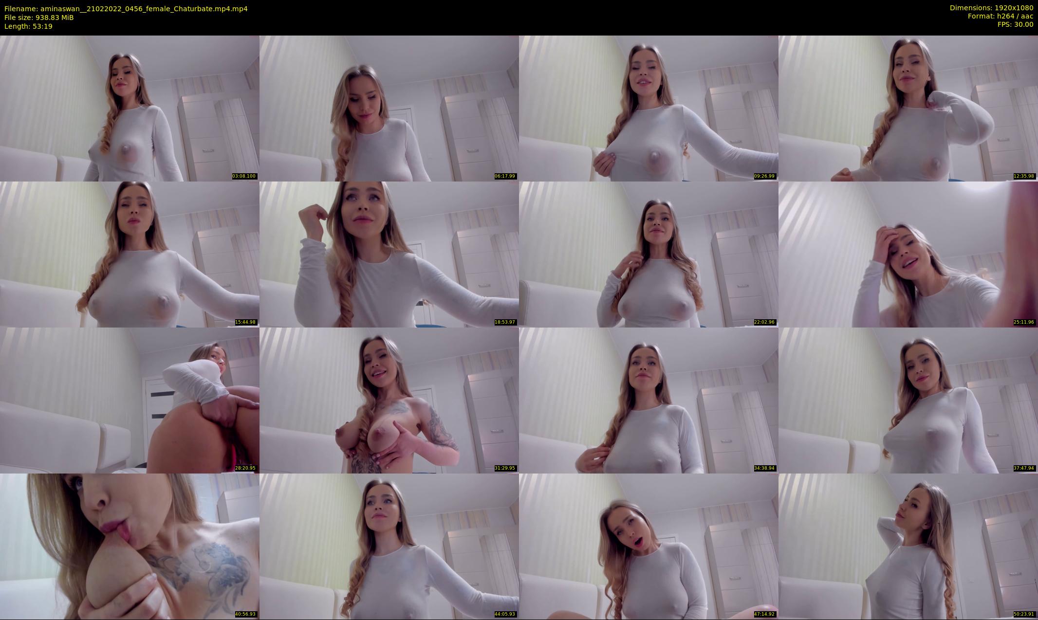 aminaswan_ — 54 minute Chaturbate female cam show recording, 1080p, Feb 21, 2022