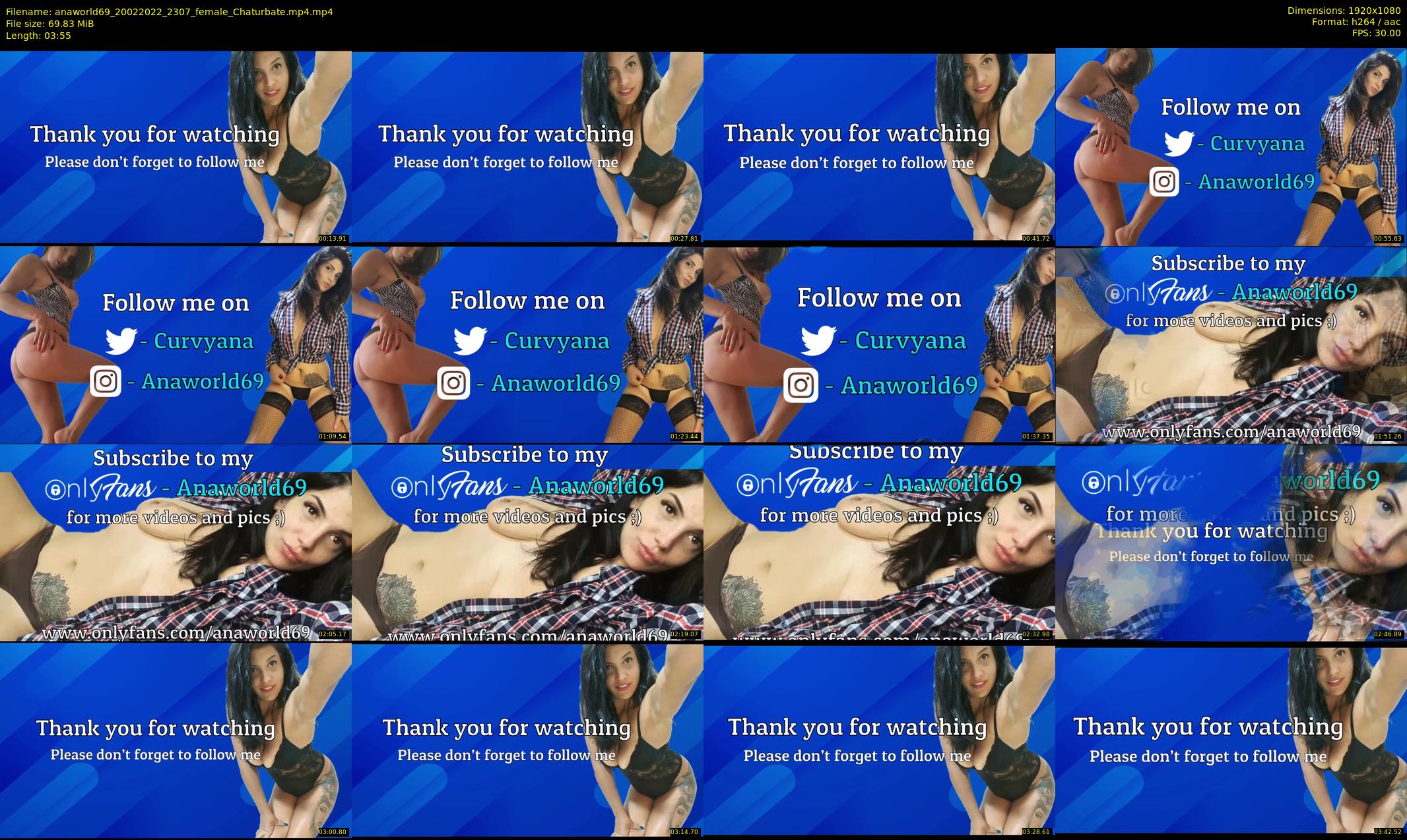anaworld69 — 4 minute Chaturbate female cam show recording, 1080p, Feb 20, 2022