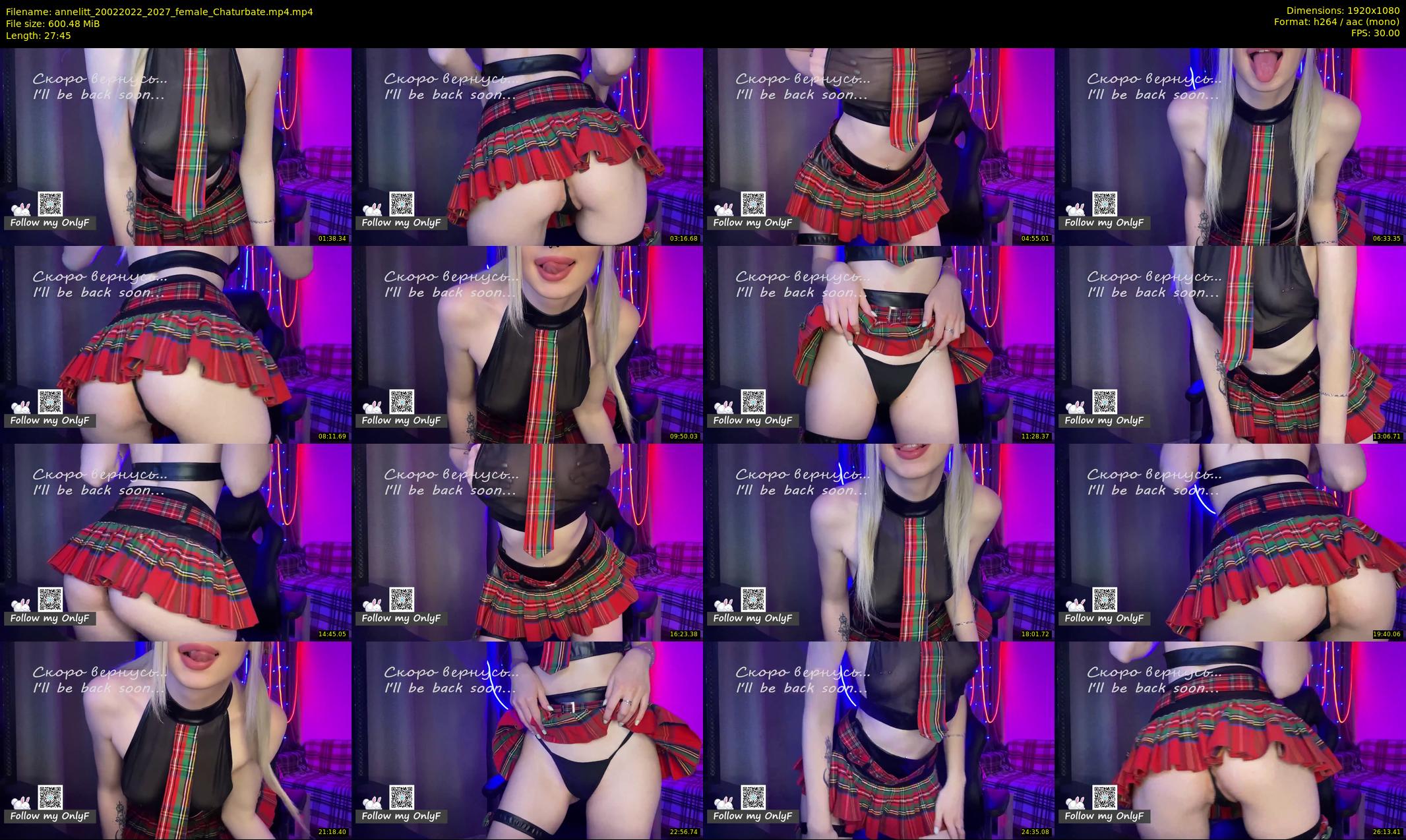 annelitt — 28 minute Chaturbate female cam show recording, 1080p, Feb 20, 2022