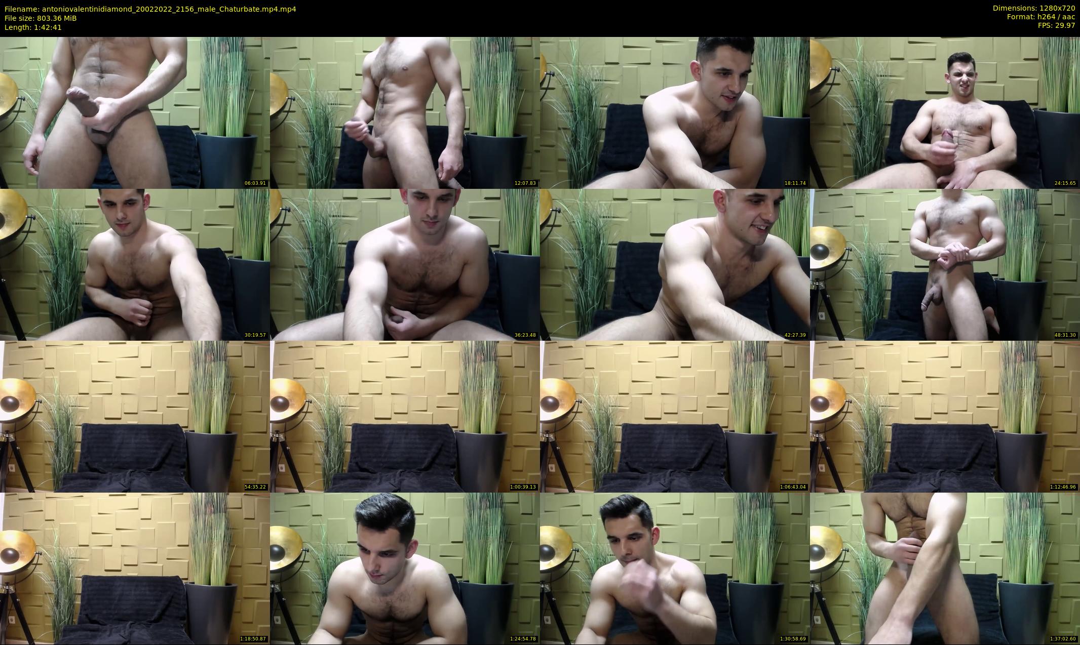 antoniovalentinidiamond — 103 minute Chaturbate male cam show recording, 720p, Feb 20, 2022