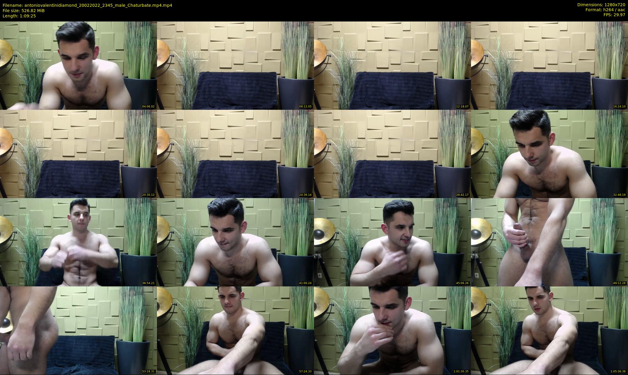 antoniovalentinidiamond — 70 minute Chaturbate male cam show recording, 720p, Feb 20, 2022