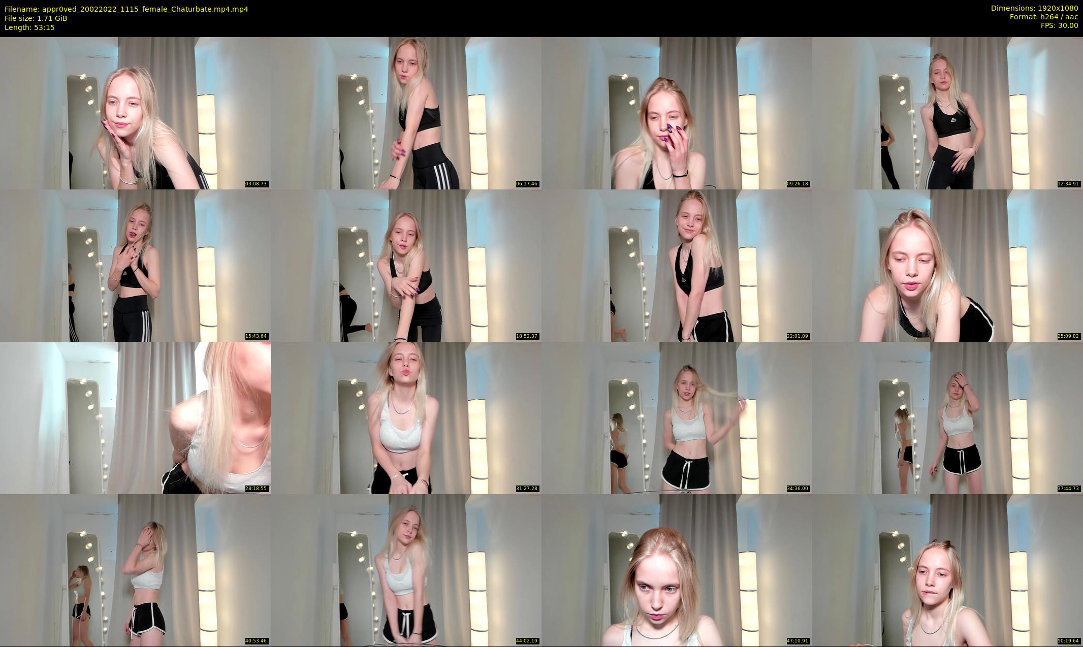 appr0ved — 54 minute Chaturbate female cam show recording, 1080p, Feb 20, 2022