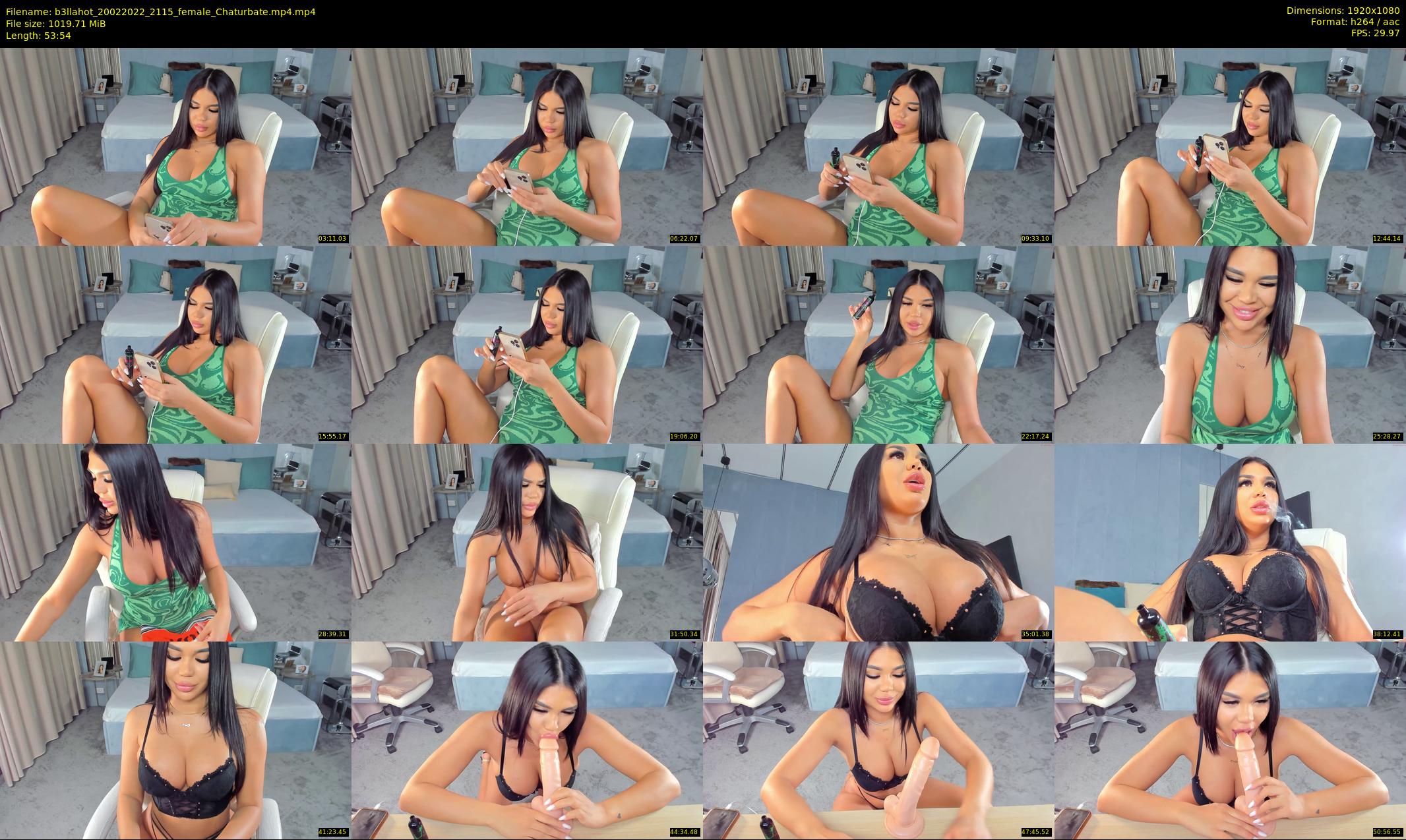 b3llahot — 54 minute Chaturbate female cam show recording, 1080p, Feb 20, 2022