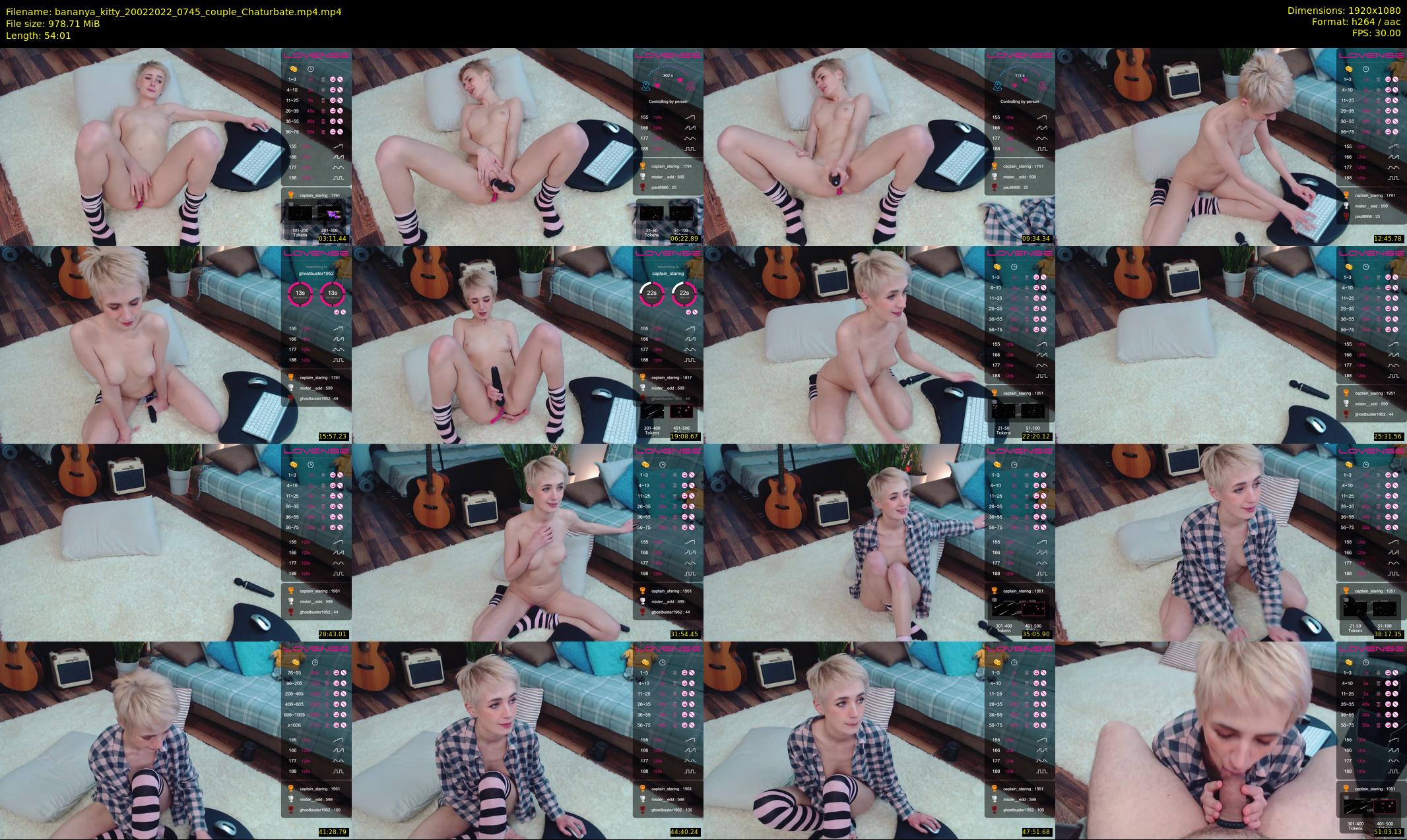 bananya_kitty — 55 minute Chaturbate couple cam show recording, 1080p, Feb 20, 2022