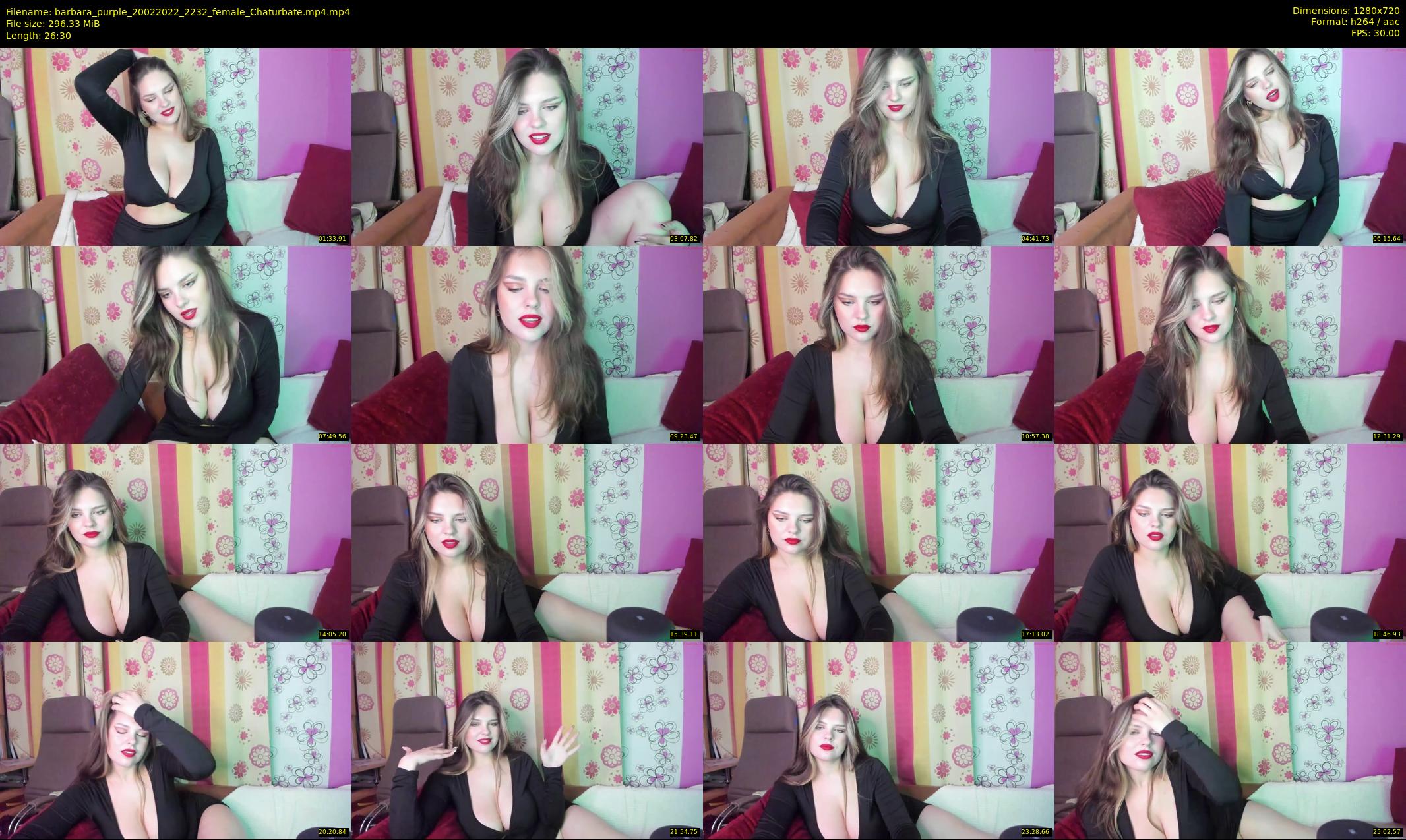 barbara_purple — 27 minute Chaturbate female cam show recording, 720p, Feb 20, 2022