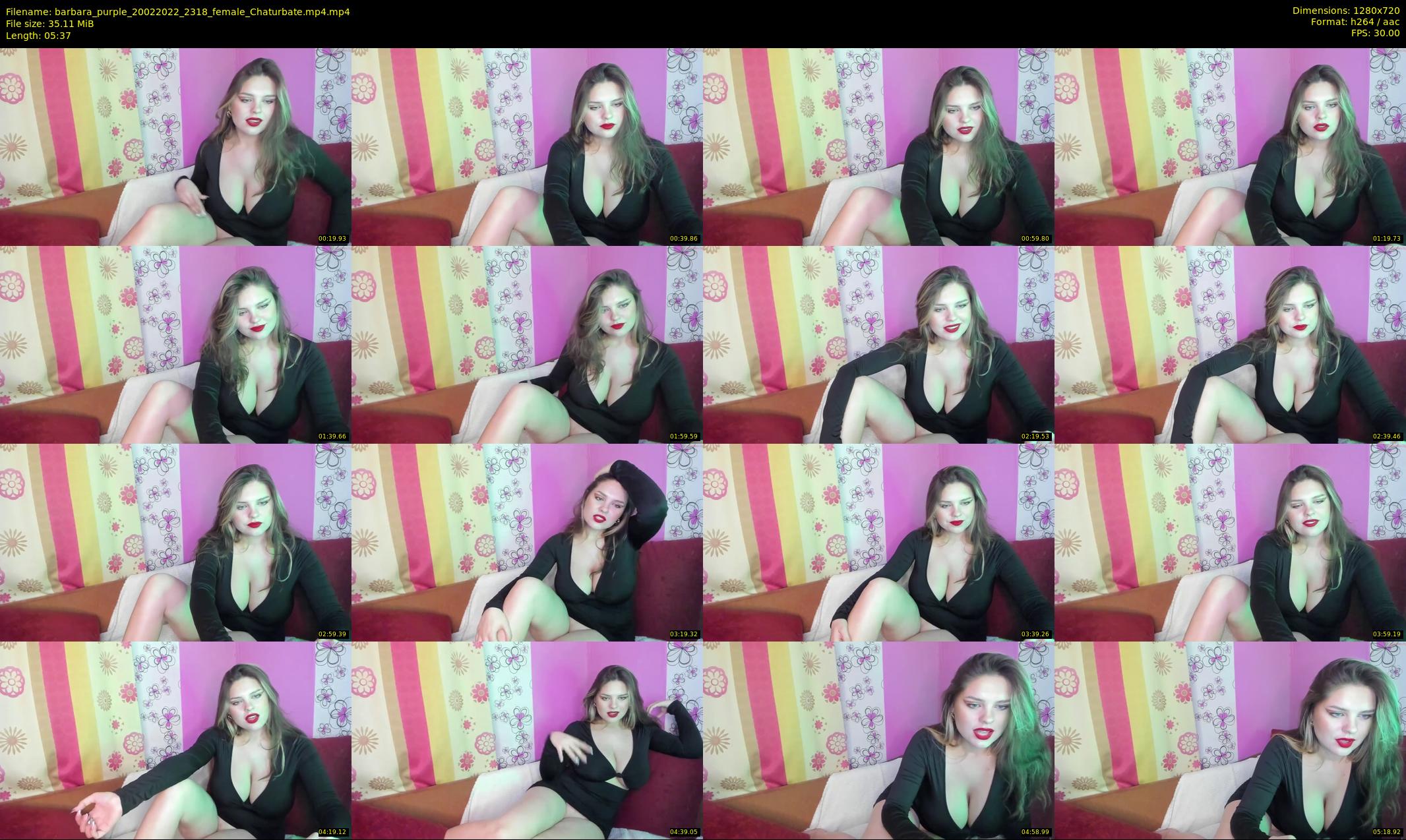 barbara_purple — 6 minute Chaturbate female cam show recording, 720p, Feb 20, 2022
