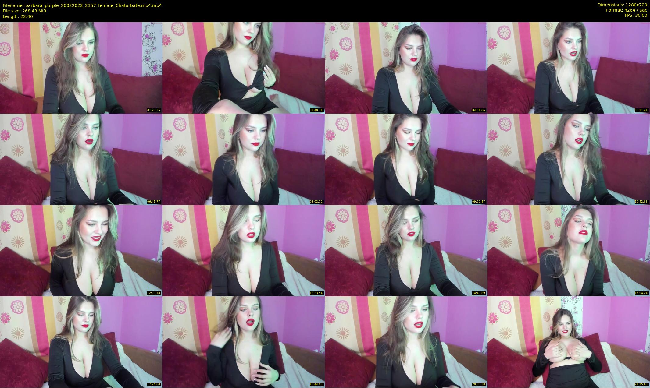 barbara_purple — 23 minute Chaturbate female cam show recording, 720p, Feb 20, 2022