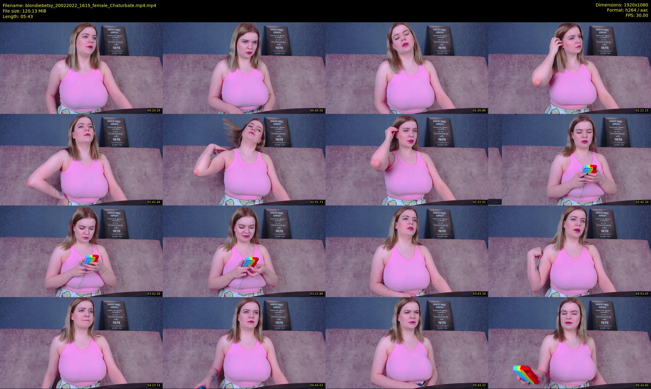 blondiebetsy — 6 minute Chaturbate female cam show recording, 1080p, Feb 20, 2022