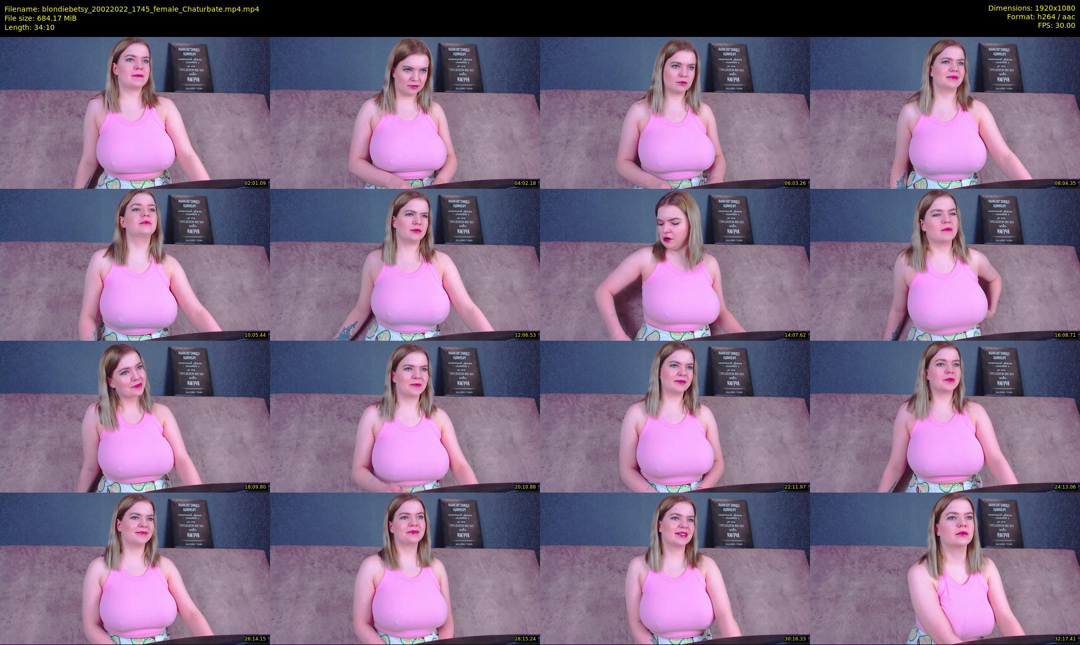blondiebetsy — 35 minute Chaturbate female cam show recording, 1080p, Feb 20, 2022