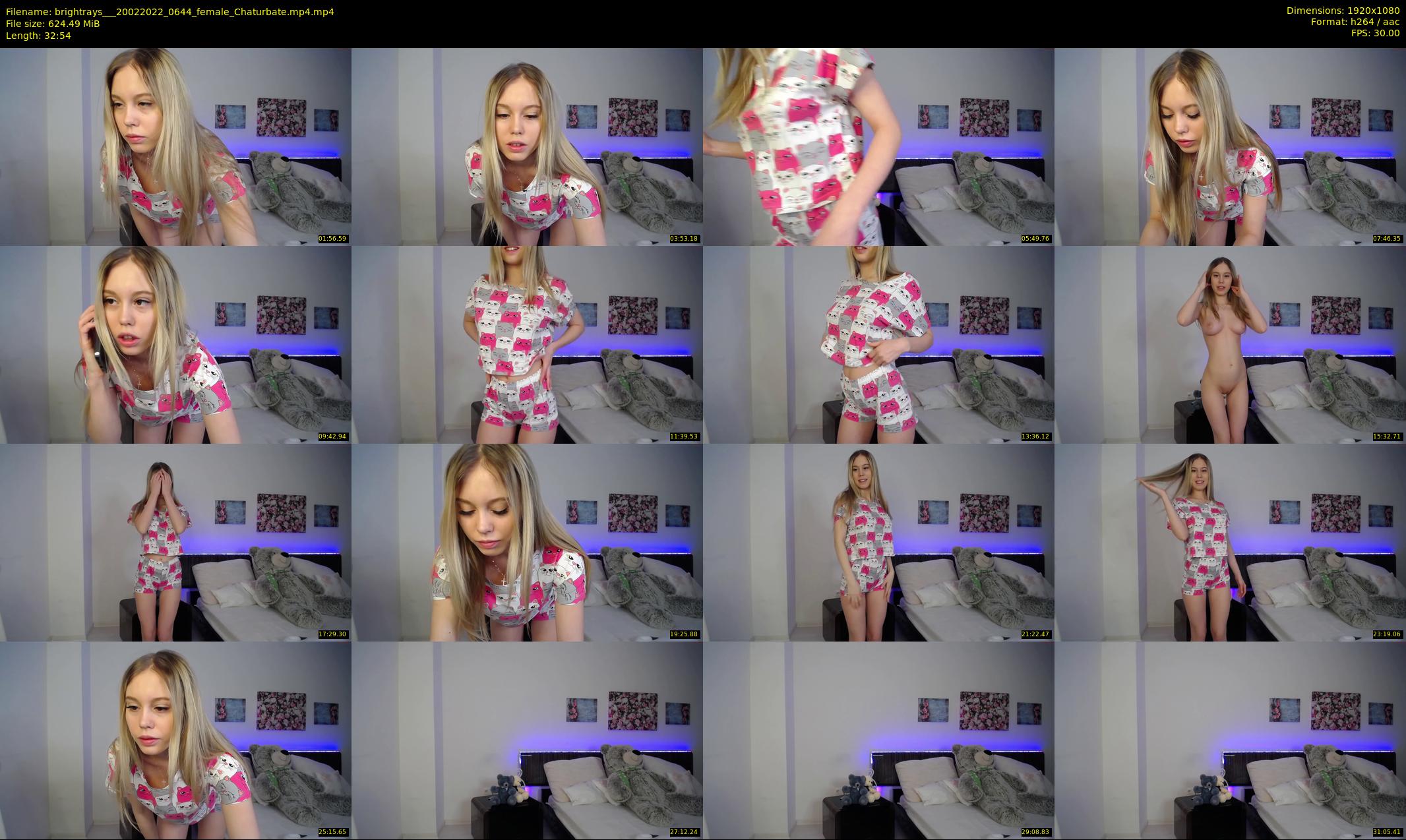 brightrays__ — 33 minute Chaturbate female cam show recording, 1080p, Feb 20, 2022
