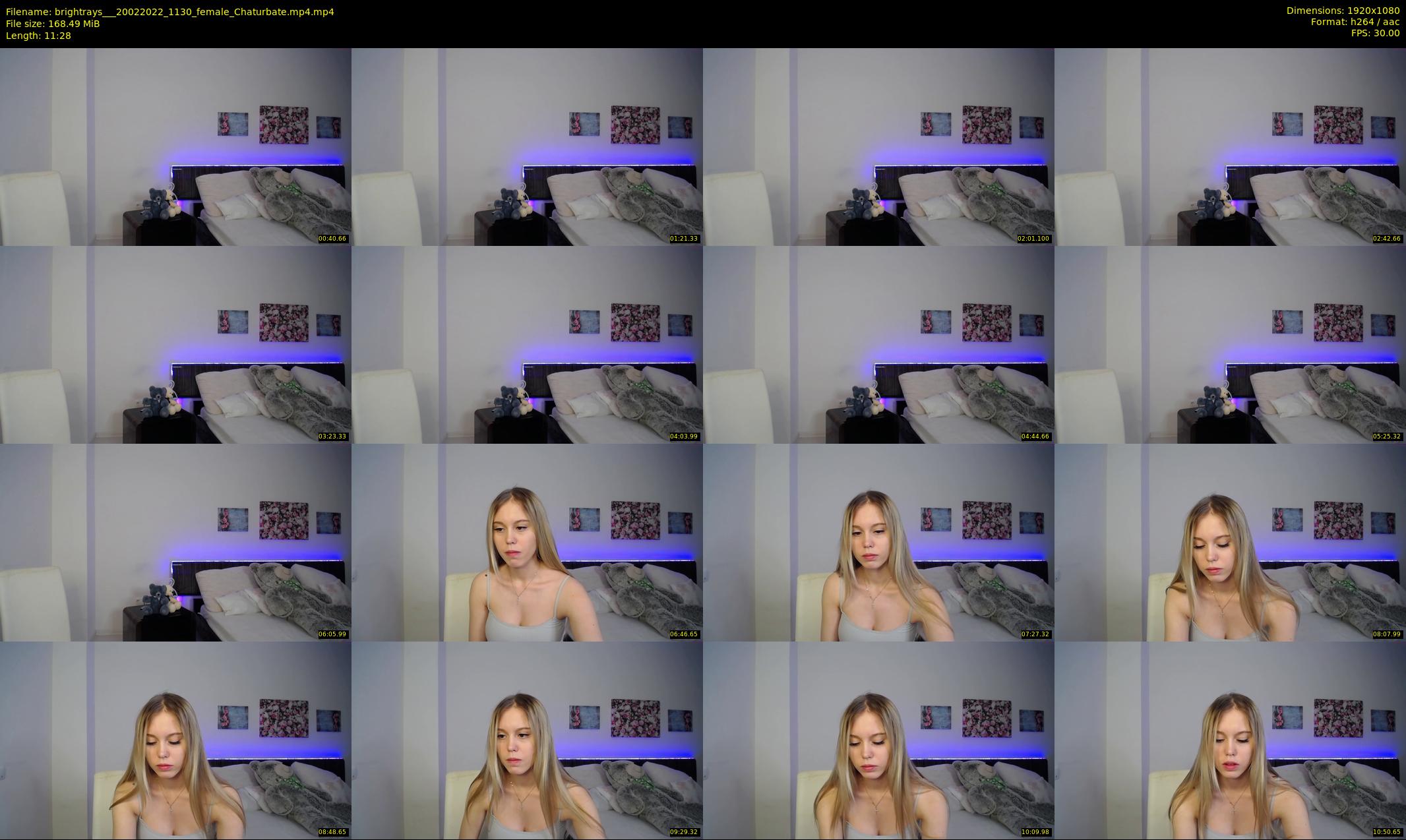 brightrays__ — 12 minute Chaturbate female cam show recording, 1080p, Feb 20, 2022