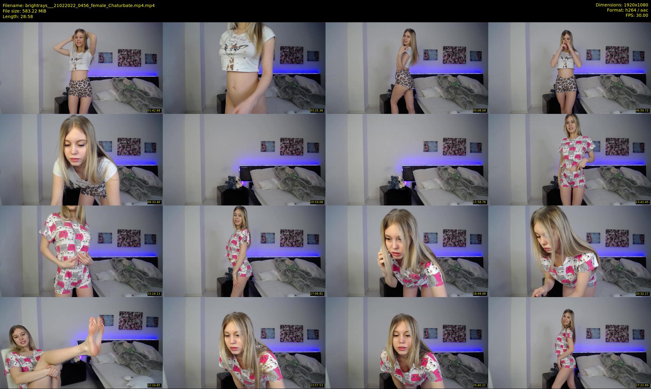 brightrays__ — 29 minute Chaturbate female cam show recording, 1080p, Feb 21, 2022