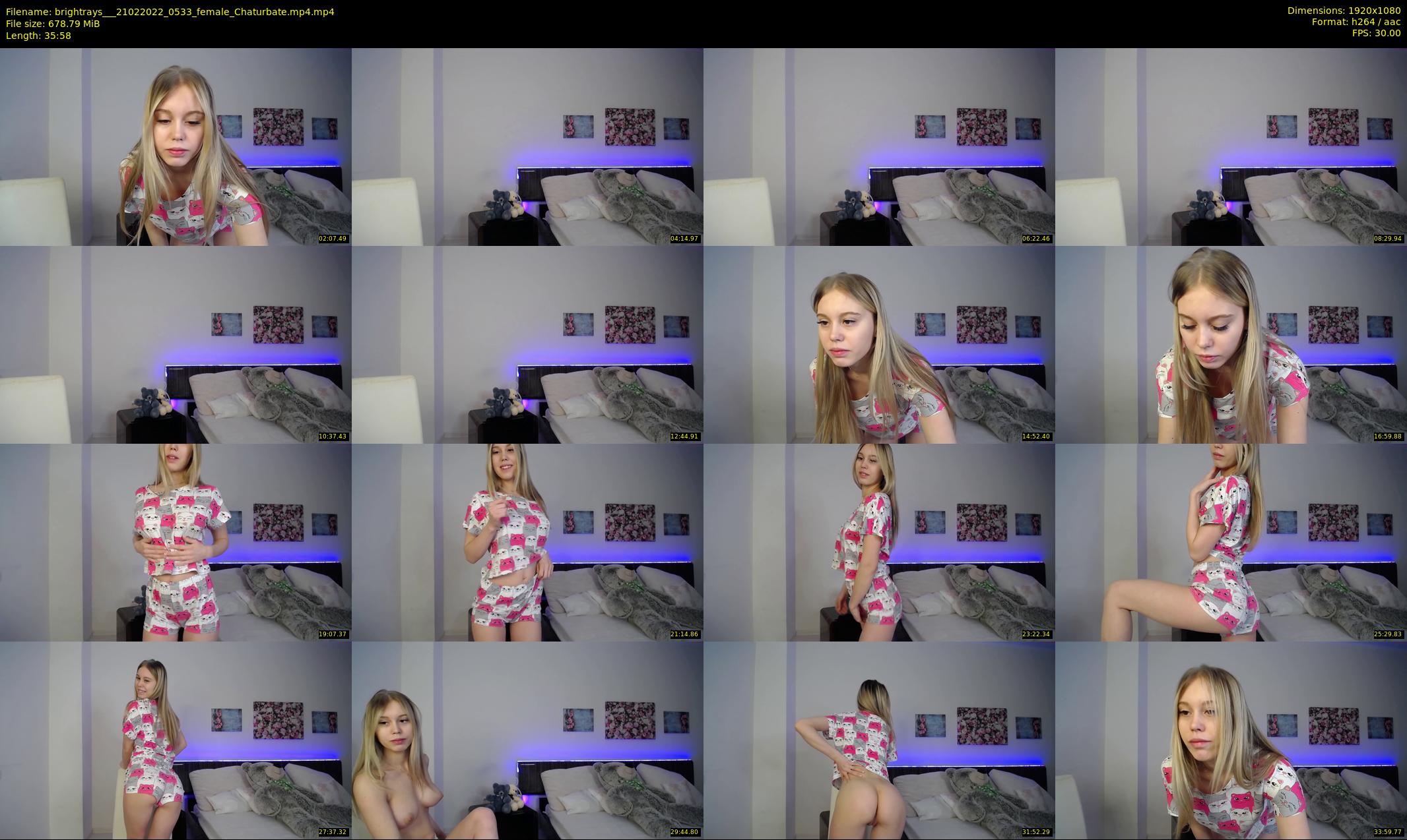 brightrays__ — 36 minute Chaturbate female cam show recording, 1080p, Feb 21, 2022