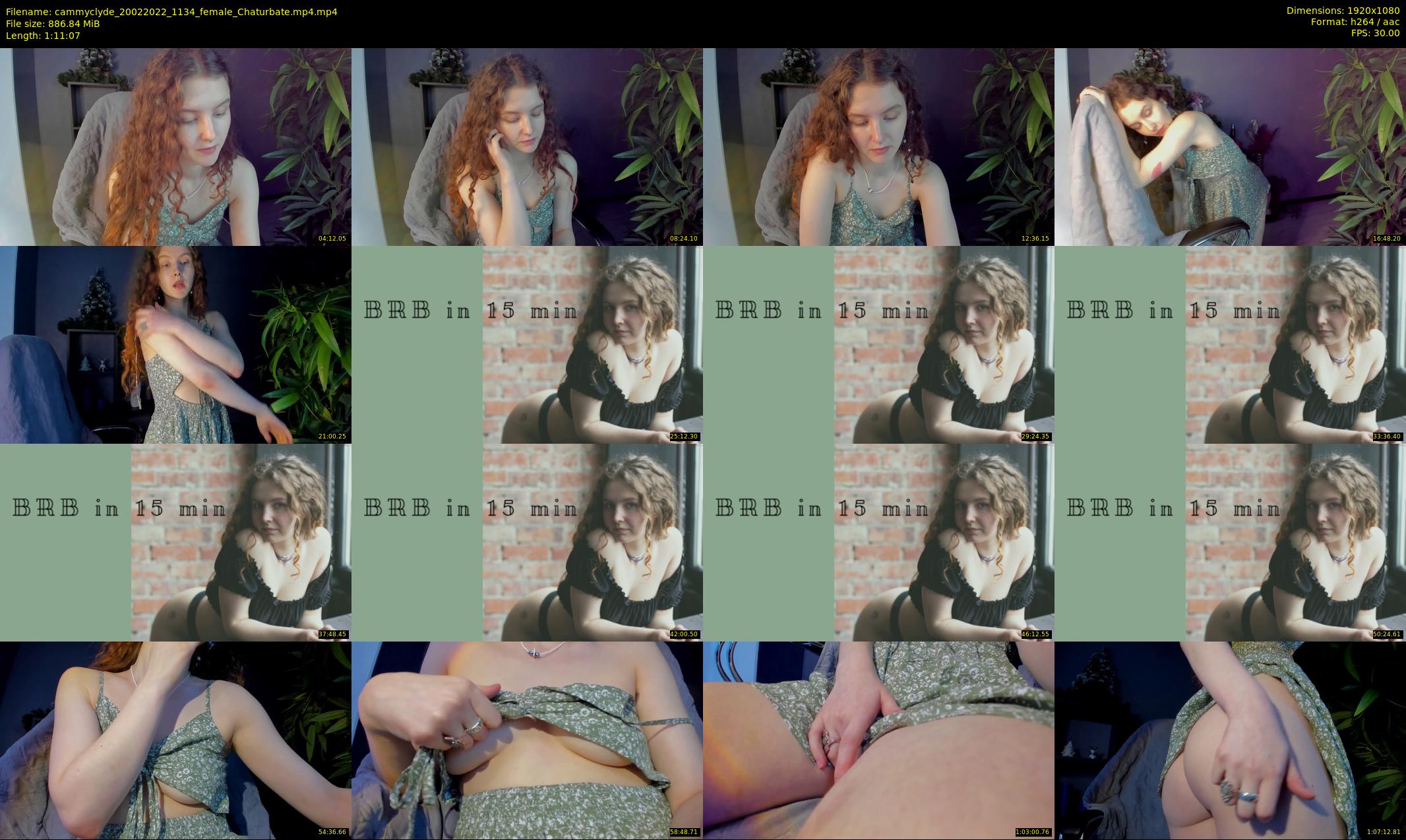 cammyclyde — 72 minute Chaturbate female cam show recording, 1080p, Feb 20, 2022