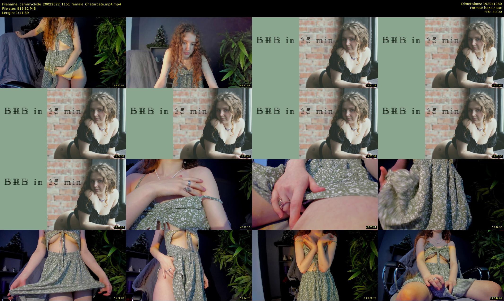 cammyclyde — 72 minute Chaturbate female cam show recording, 1080p, Feb 20, 2022