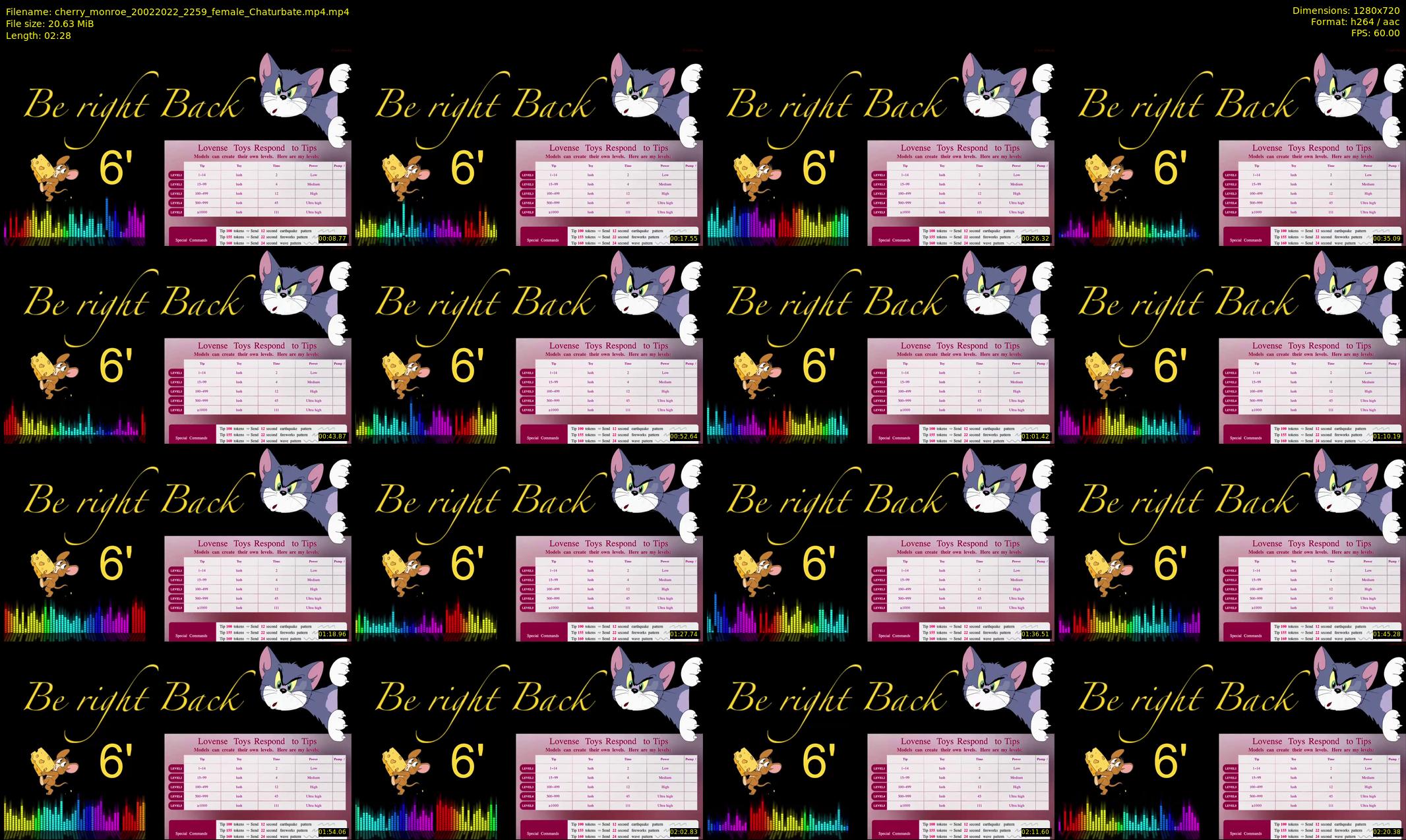 cherry_monroe — 3 minute Chaturbate female cam show recording, 720p, Feb 20, 2022