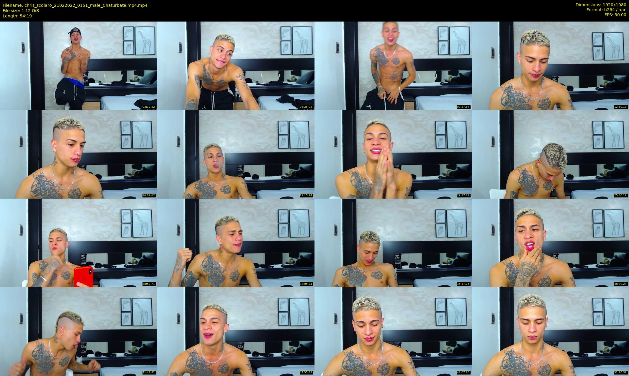 chris_scolaro — 55 minute Chaturbate male cam show recording, 1080p, Feb 21, 2022
