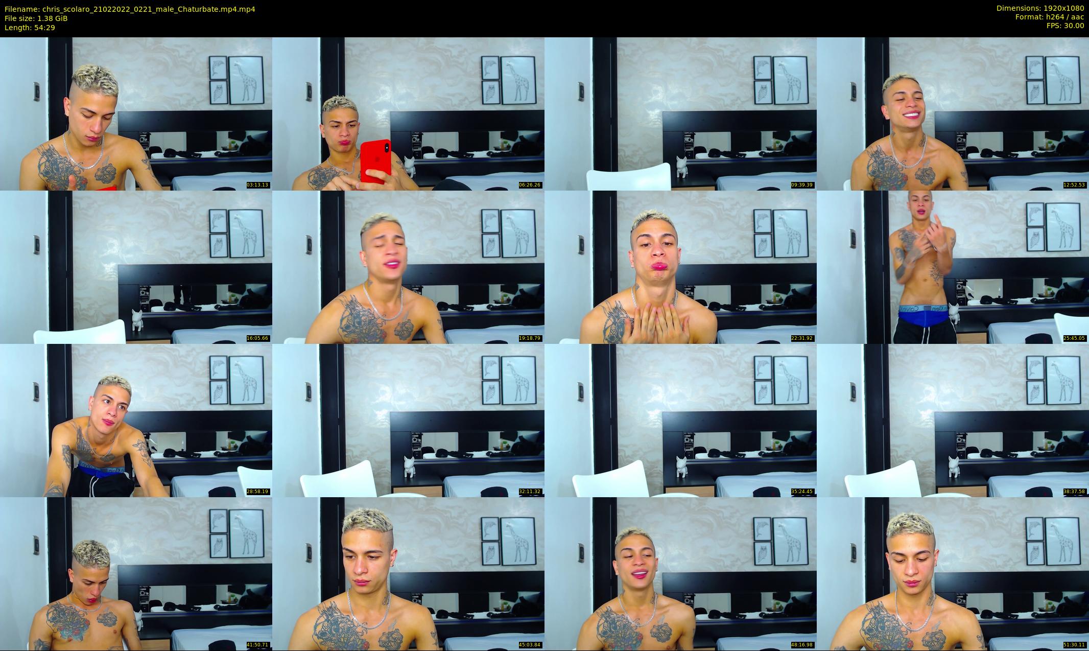 chris_scolaro — 55 minute Chaturbate male cam show recording, 1080p, Feb 21, 2022