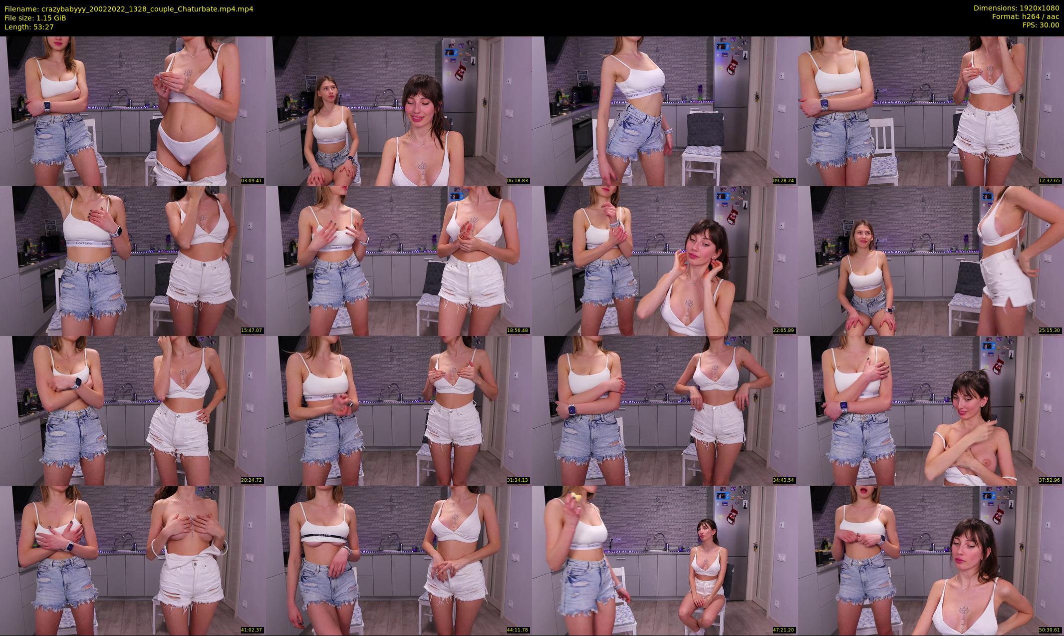 crazybabyyy — 54 minute Chaturbate couple cam show recording, 1080p, Feb 20, 2022