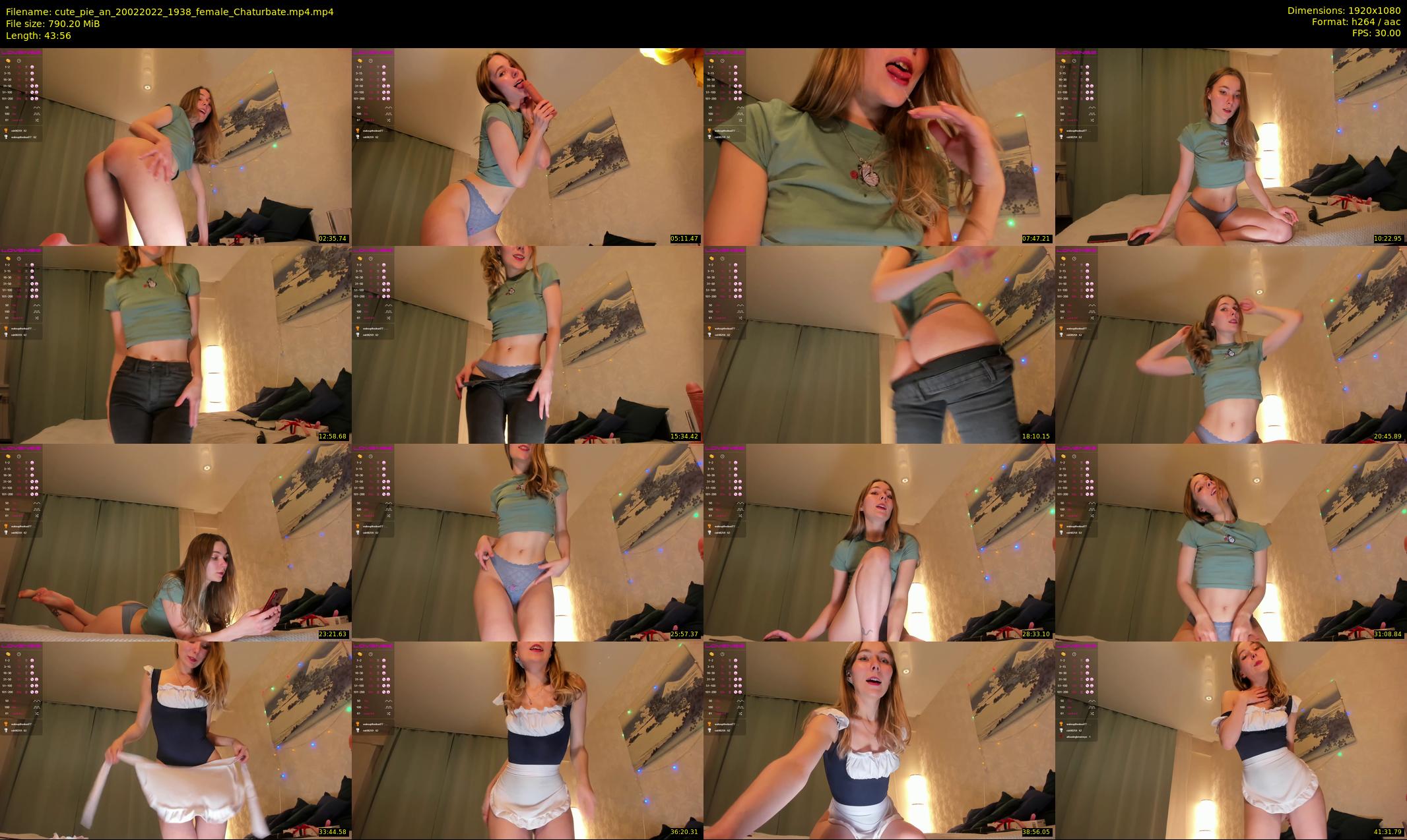 cute_pie_an — 44 minute Chaturbate female cam show recording, 1080p, Feb 20, 2022