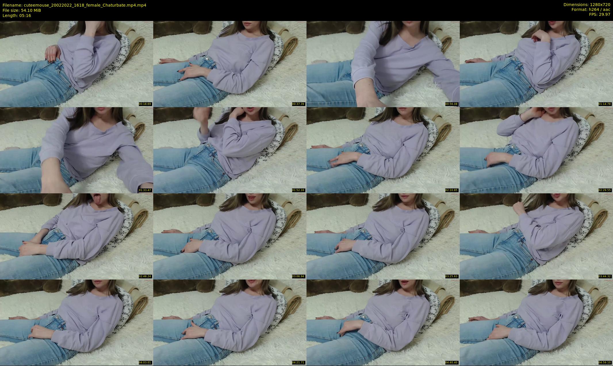 cuteemouse — 6 minute Chaturbate female cam show recording, 720p, Feb 20, 2022
