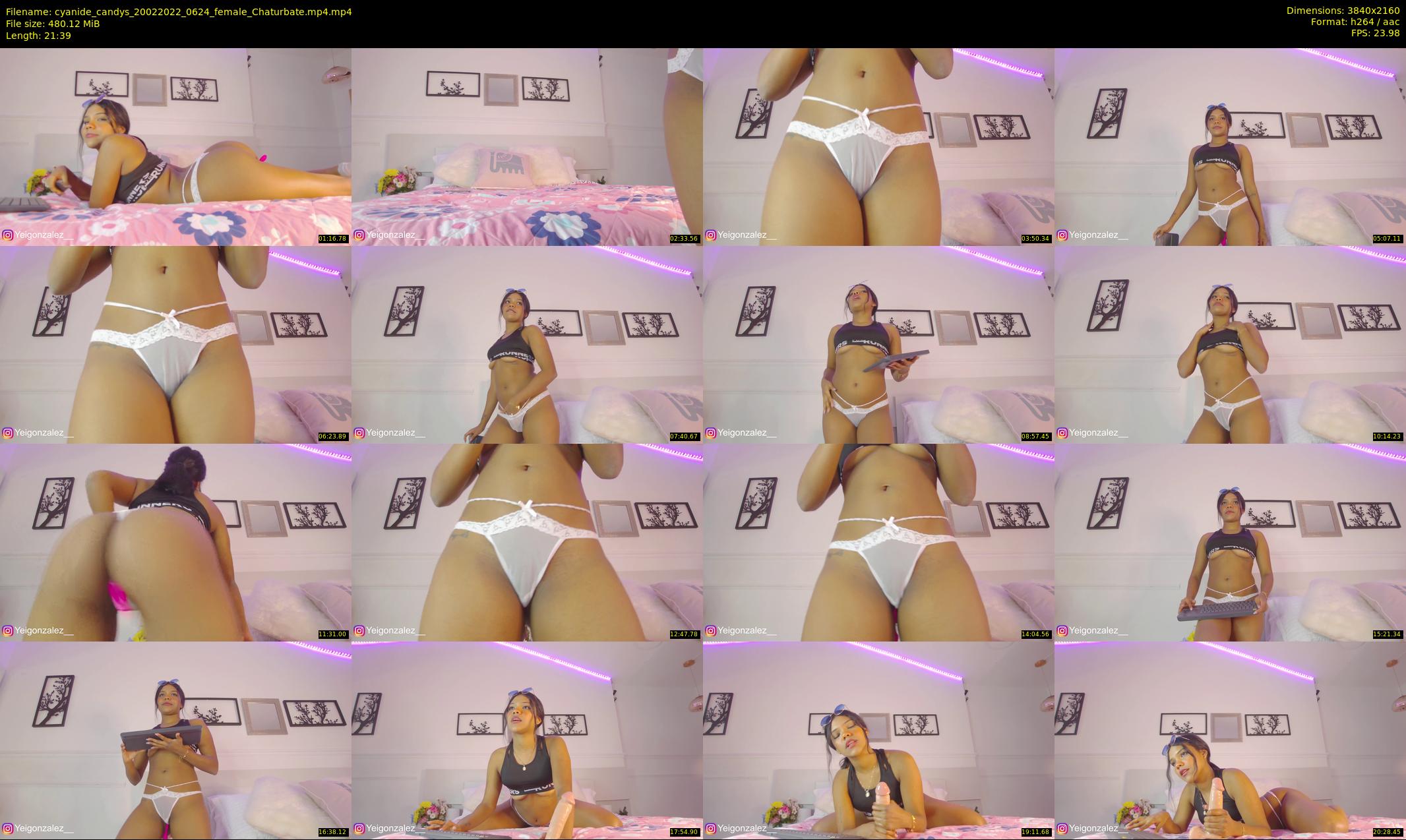 cyanide_candys — 22 minute Chaturbate female cam show recording, 4K, Feb 20, 2022