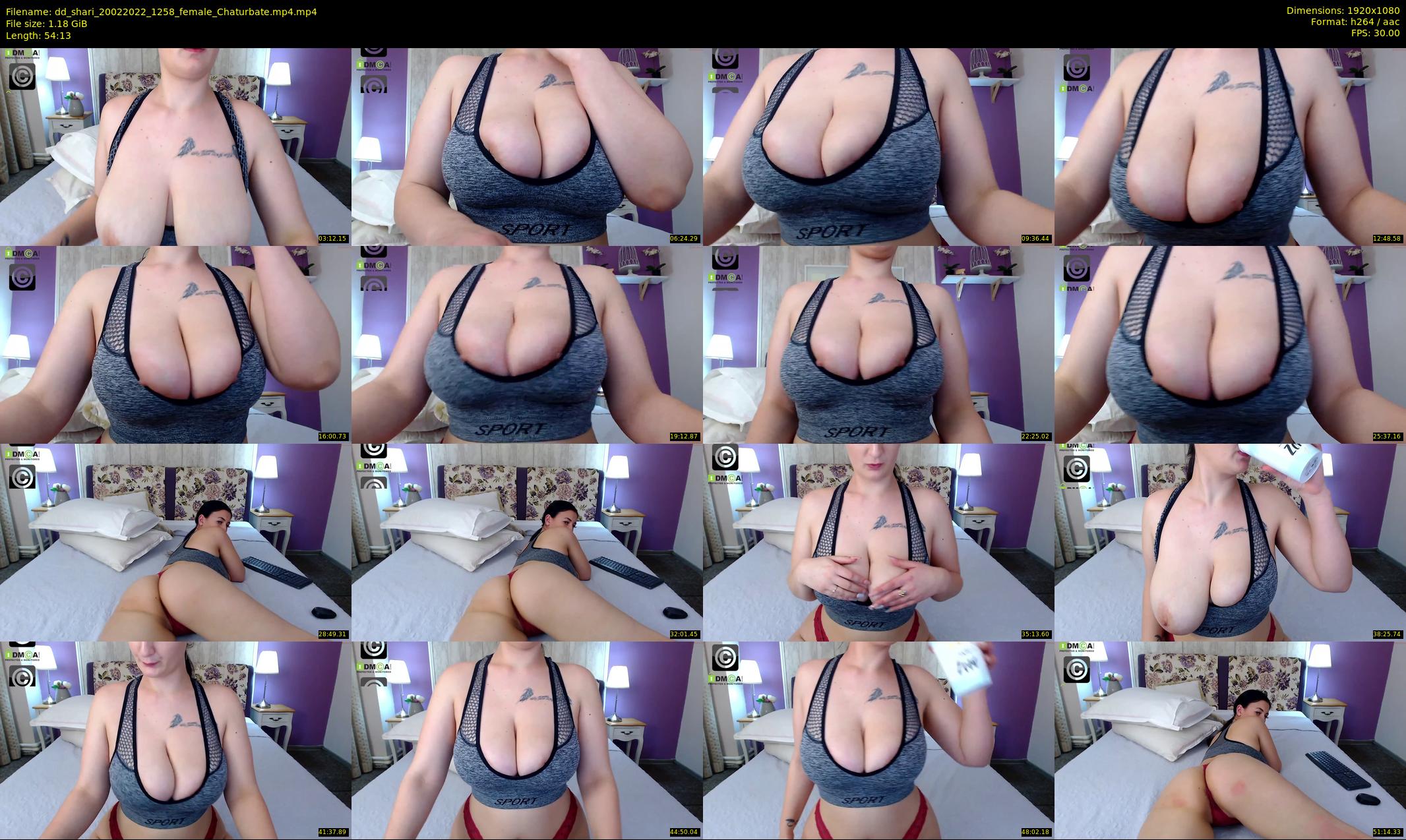 dd_shari — 55 minute Chaturbate female cam show recording, 1080p, Feb 20, 2022