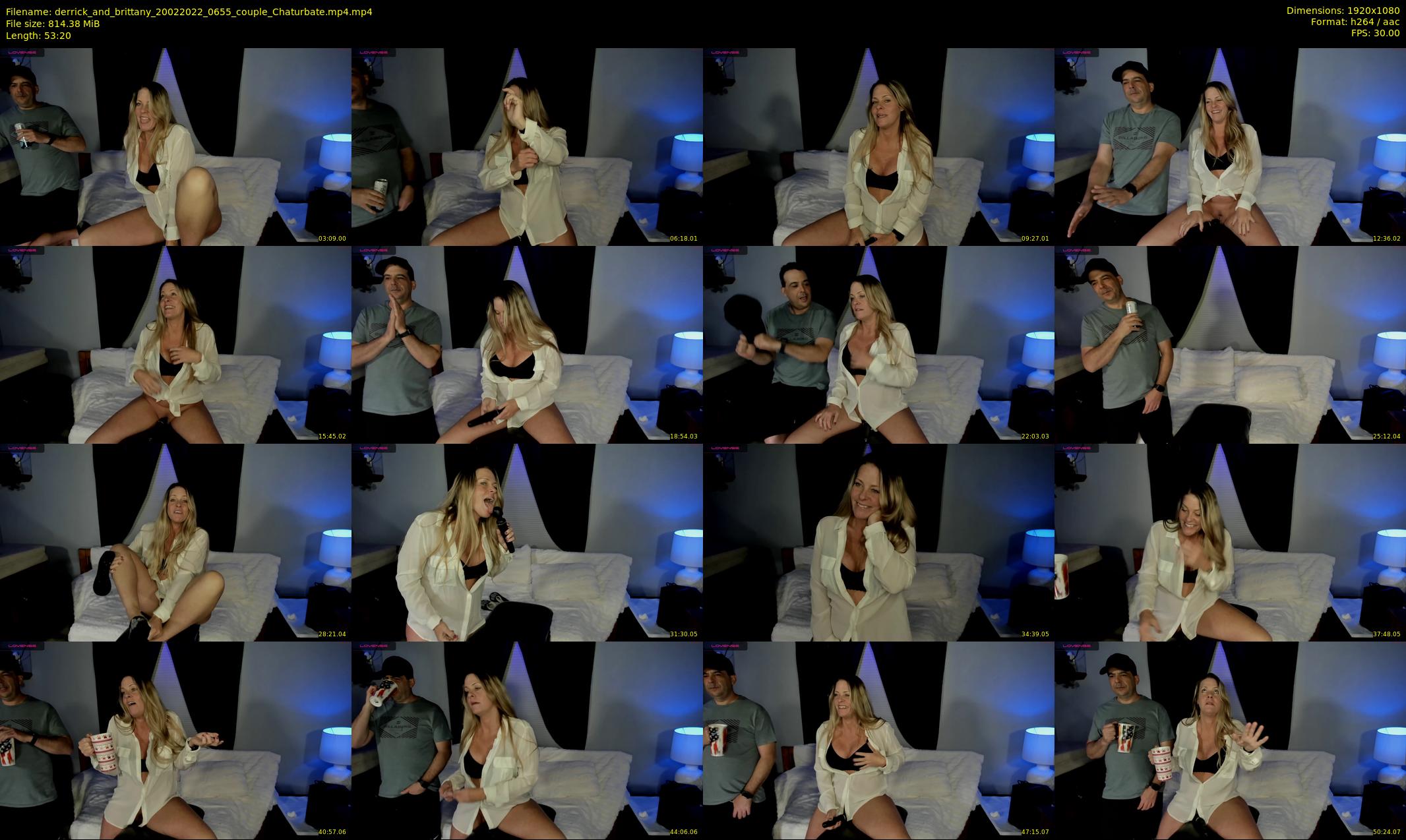 derrick_and_brittany — 54 minute Chaturbate couple cam show recording, 1080p, Feb 20, 2022