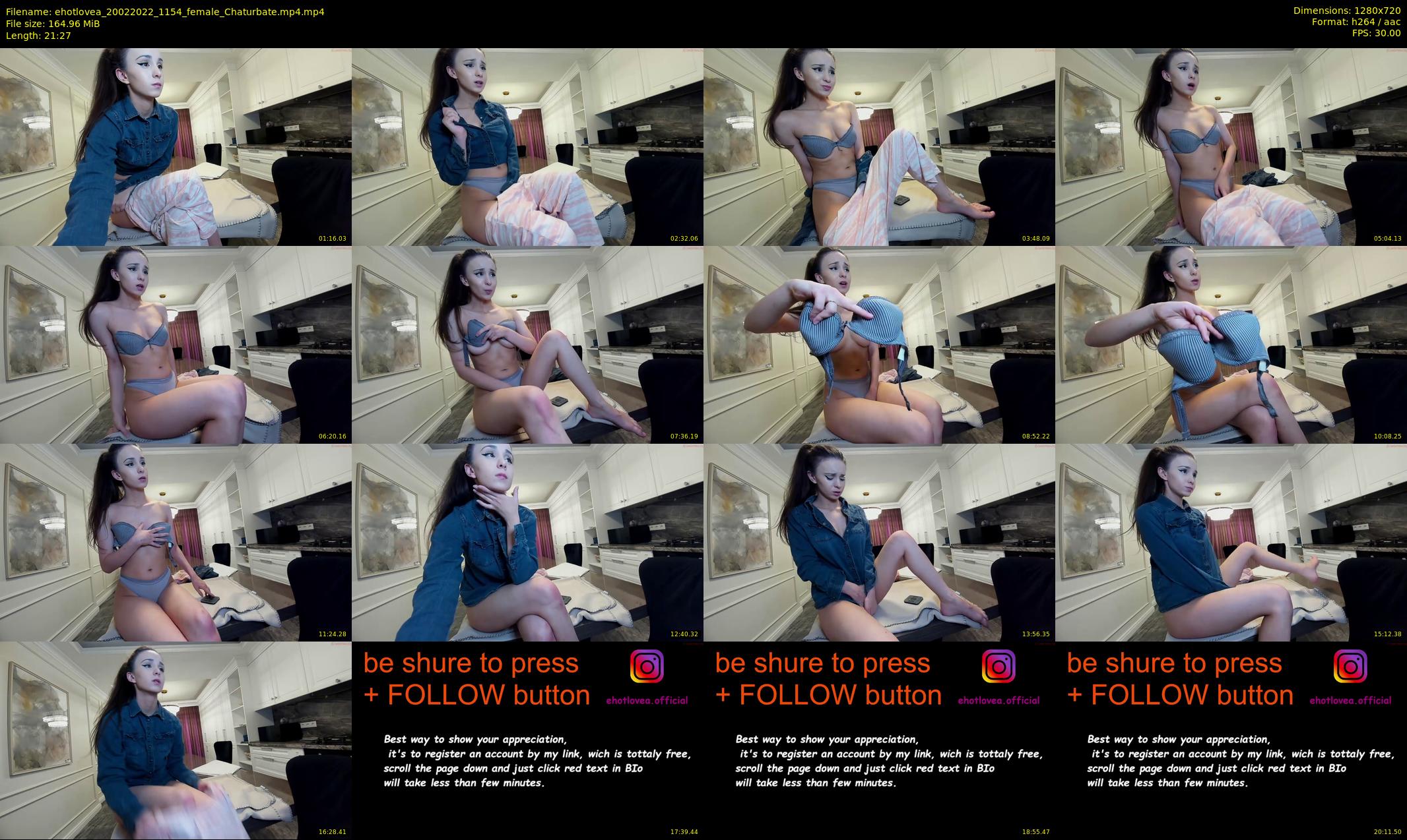 ehotlovea — 22 minute Chaturbate female cam show recording, 720p, Feb 20, 2022